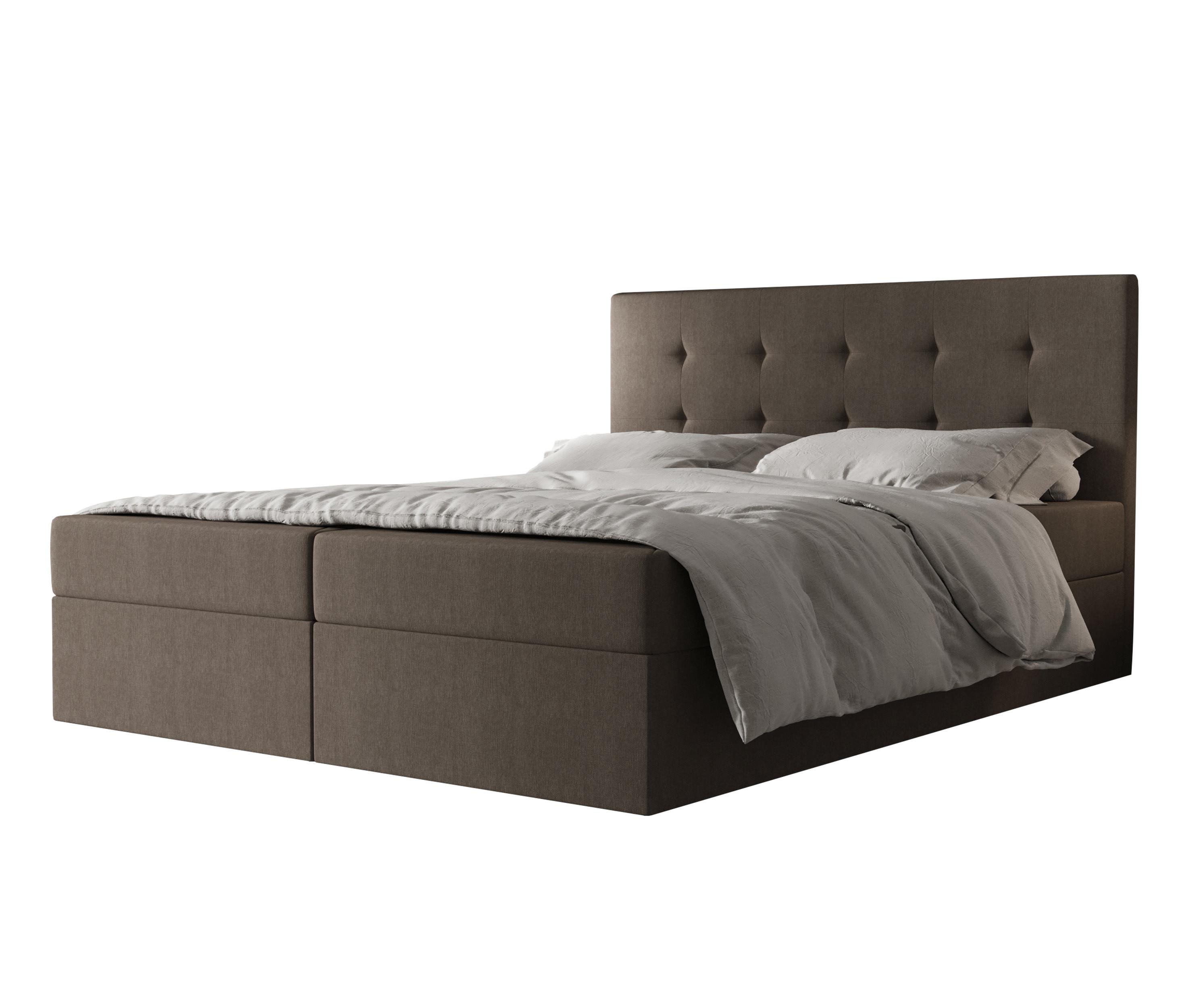wohnli-moebel-suche-800001149680 Wohnli Möbelsuche - BOXBETT Dahlina 160/200 cm in Braun – mit Bettkasten und Luxus + TOPPER