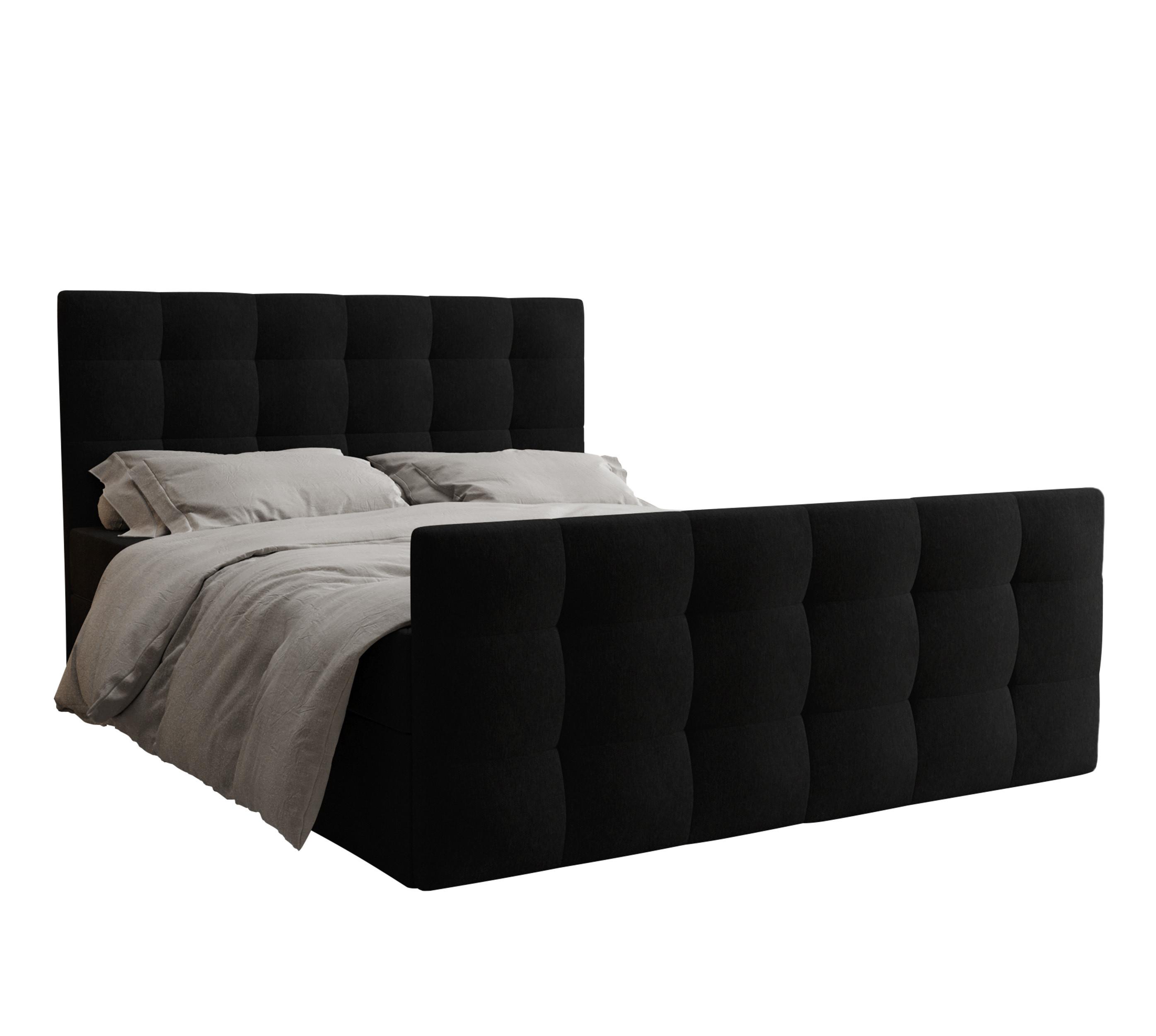 wohnli-moebel-suche-800001149692 Wohnli Möbelsuche - BOXBETT Orchido 160/200 cm in Schwarz – mit Bettkasten + TOPPER
