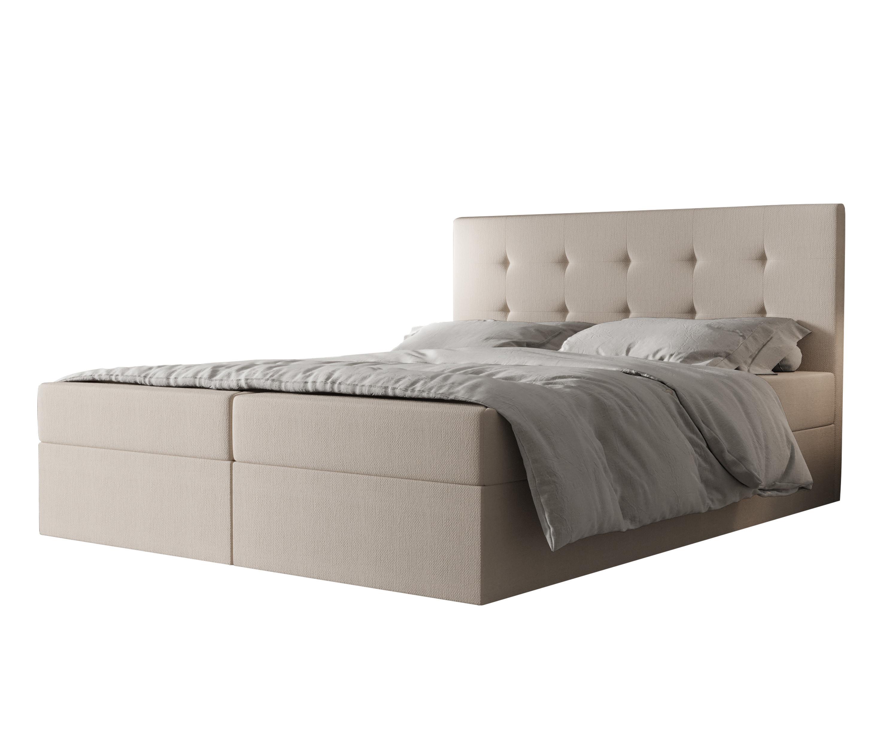 wohnli-moebel-suche-800001149718 Wohnli Möbelsuche - BOXBETT Dahlina 180/200 cm in Creme – mit Bettkasten und Luxus+ TOPPER