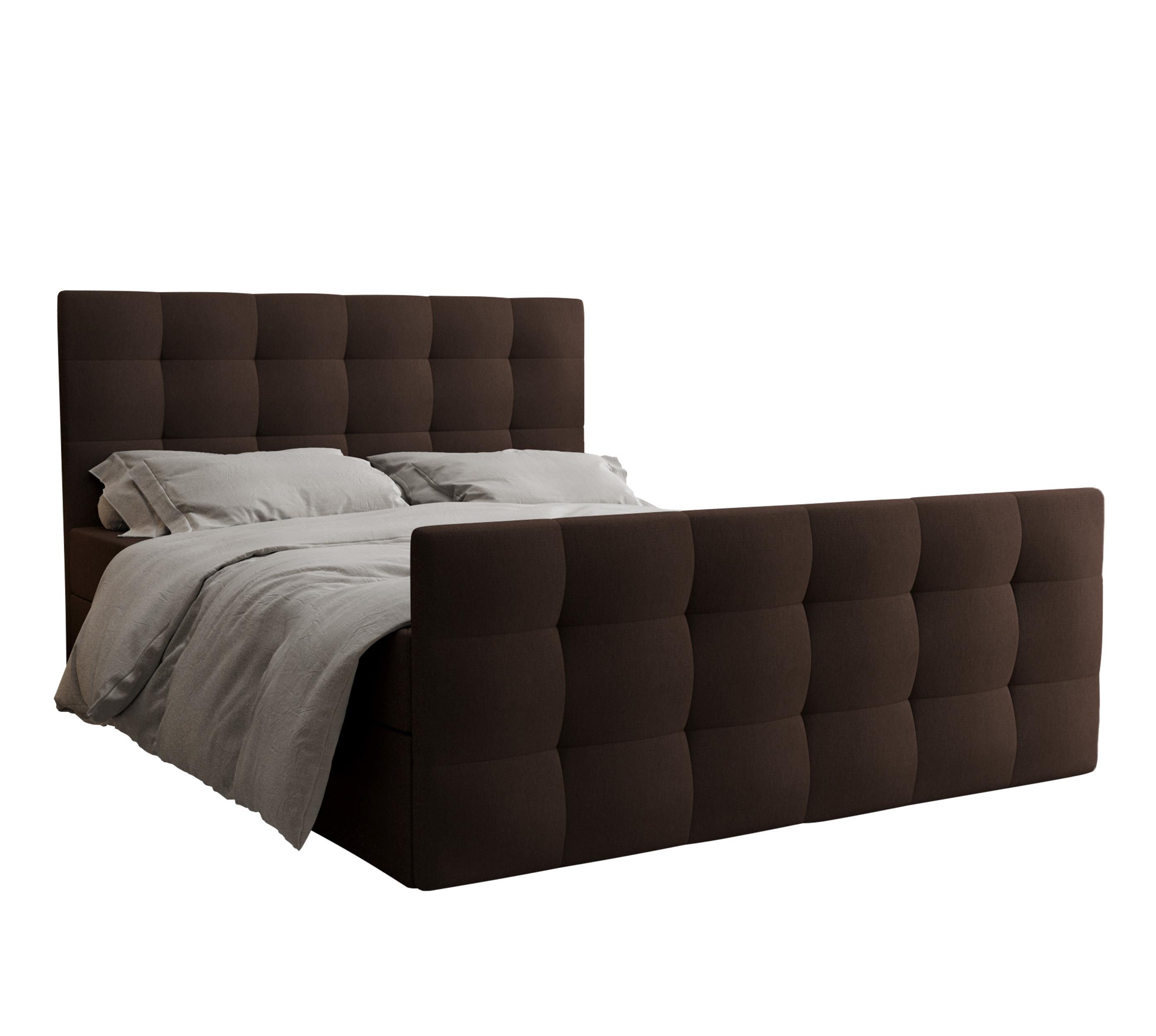 wohnli-moebel-suche-800001149719 Wohnli Möbelsuche - BOXBETT Orchido 140/200 cm in Braun – mit Bettkasten + TOPPER