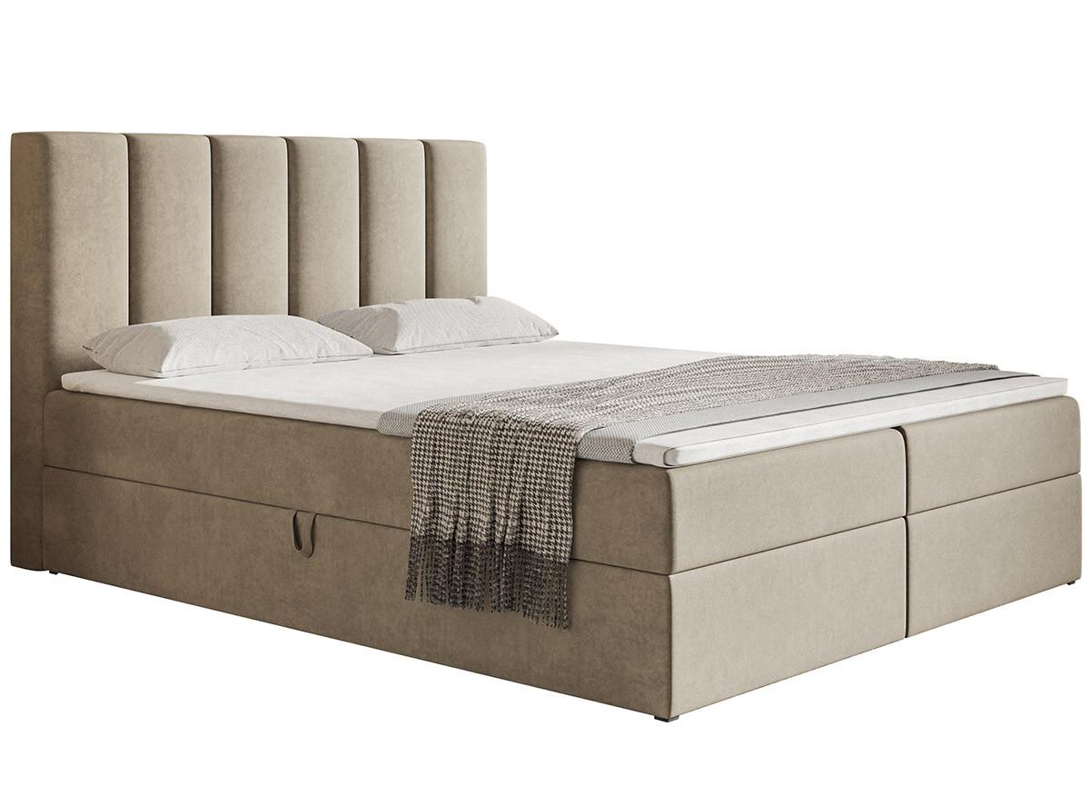 wohnli-moebel-suche-800001149728 Wohnli Möbelsuche - BOXBETT Bonio I 180/200 cm in Beige – mit Bettkasten und Topper