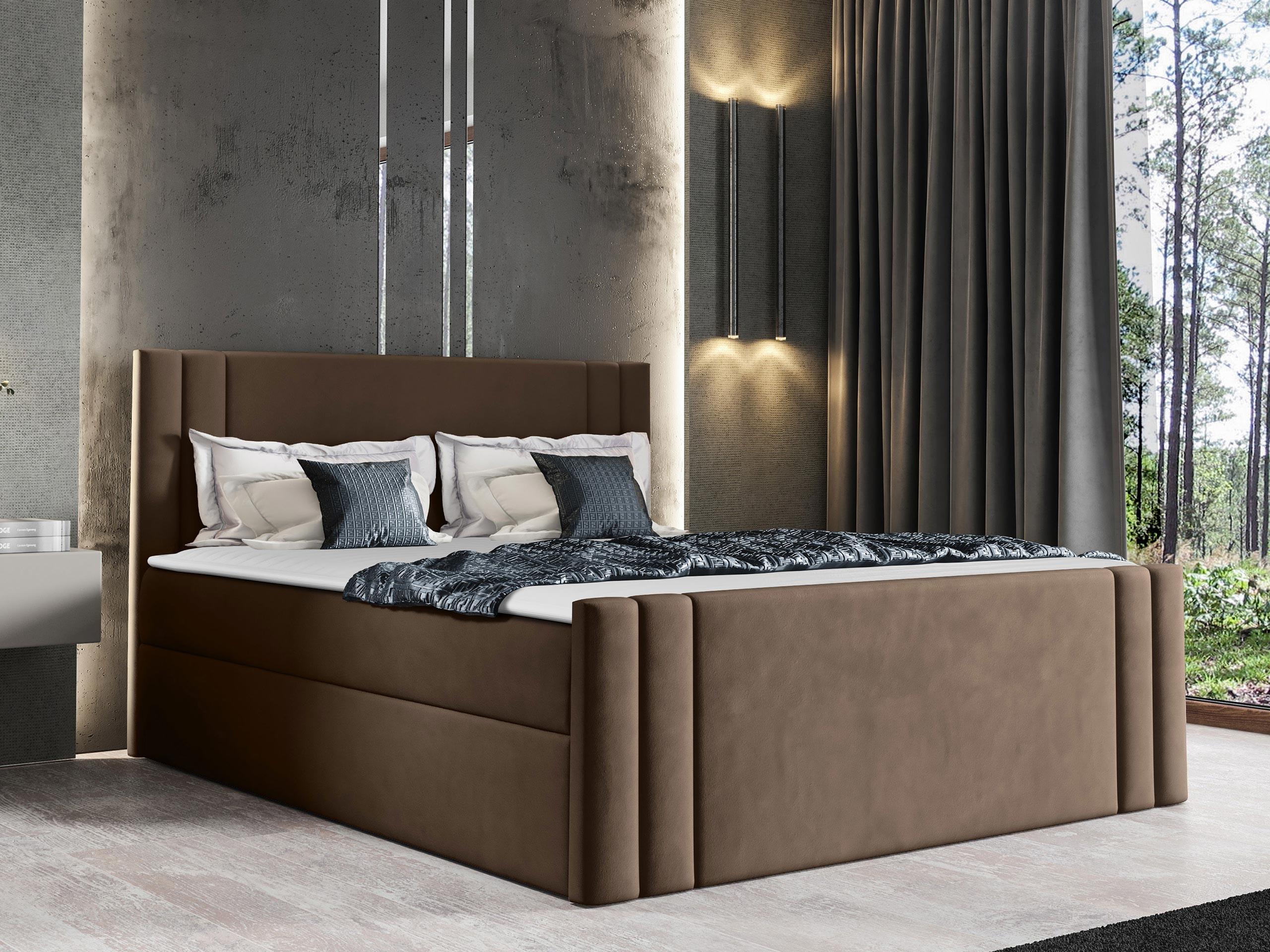 BOXBETT Carmen - H3 Holz MIRJAN24 Möbel > Betten > Boxspringbetten Braun