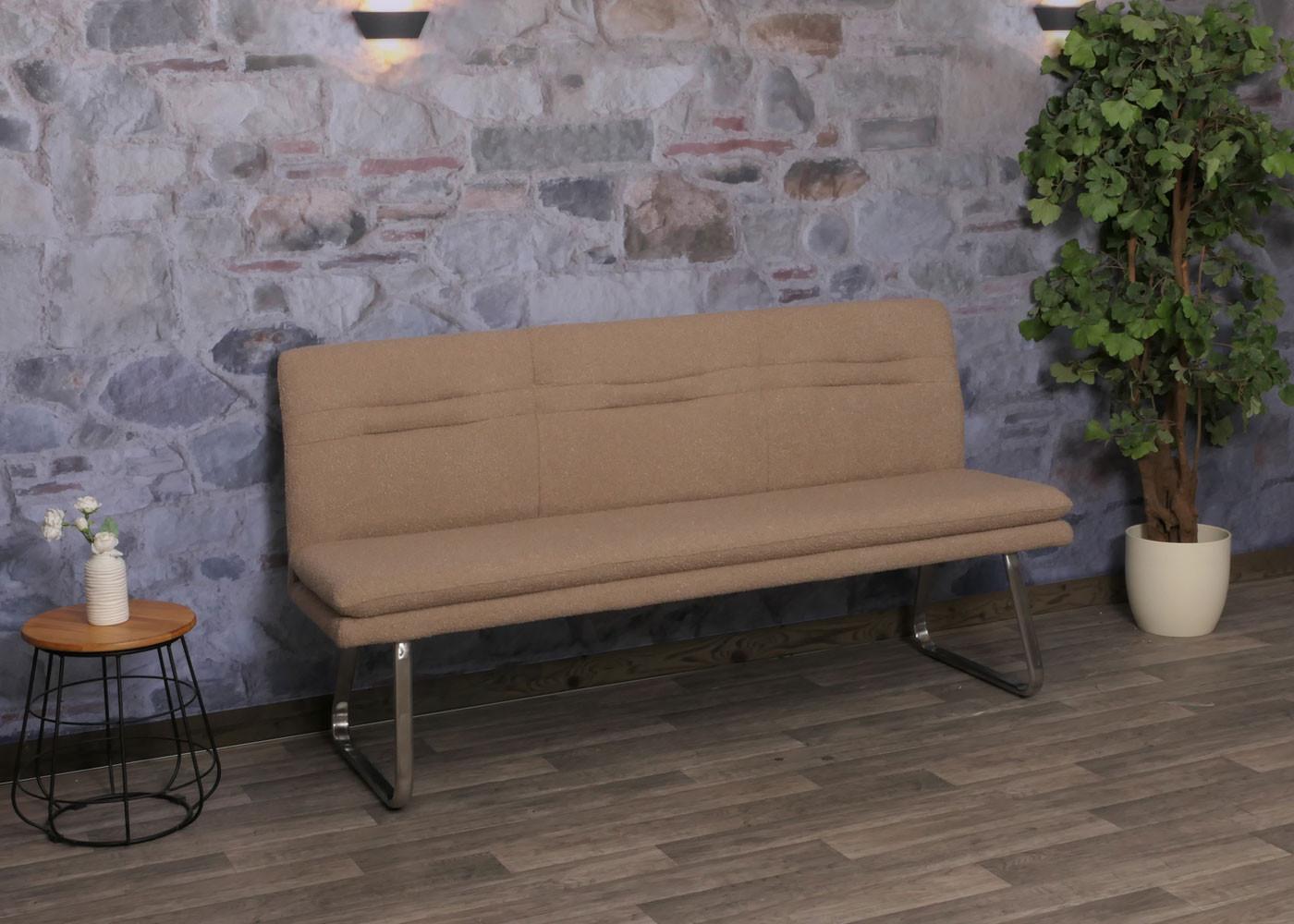 wohnli-moebel-suche-800001162314-1 SITZBANK Braun Textil MCW Möbel > Bänke > Sitzbänke Braun
