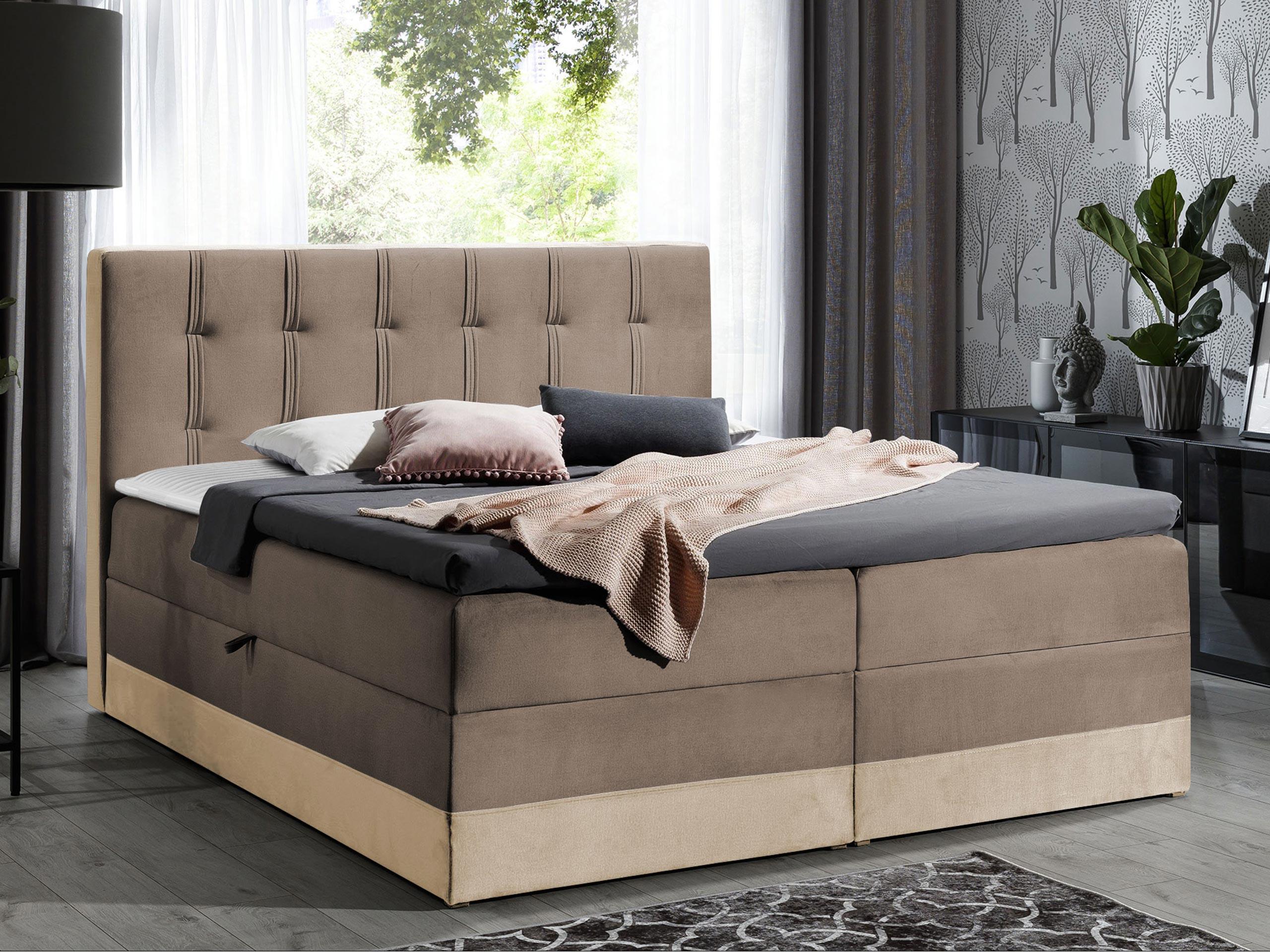 BOXBETT Royal - H3 Holz MIRJAN24 Möbel > Betten > Boxspringbetten Braun