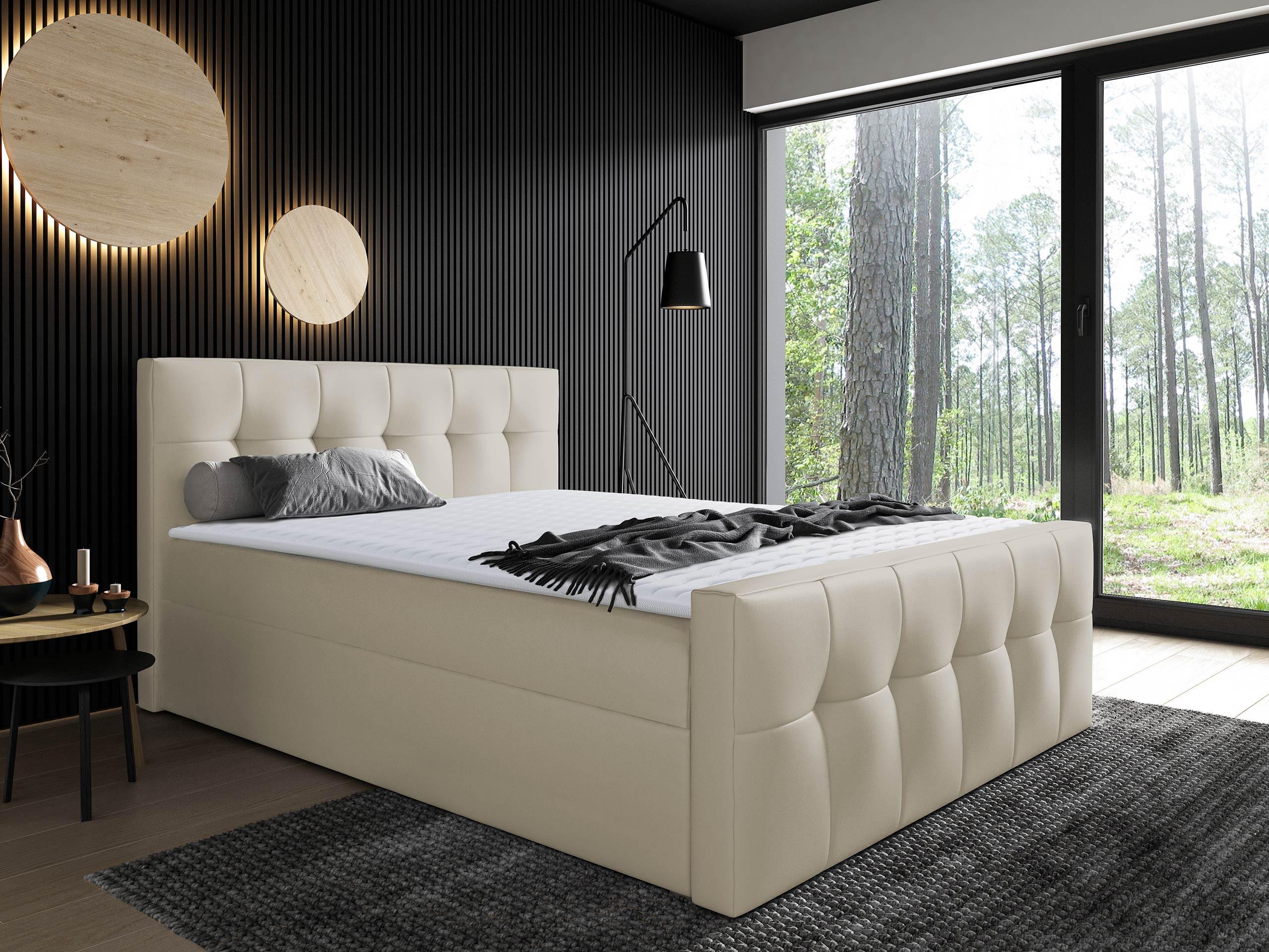 BOXBETT Malibu - H3 Holz MIRJAN24 Möbel > Betten > Boxspringbetten Beige