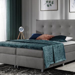 BOXBETT Prato - H3 Holz MIRJAN24 Möbel > Betten > Boxspringbetten Grau