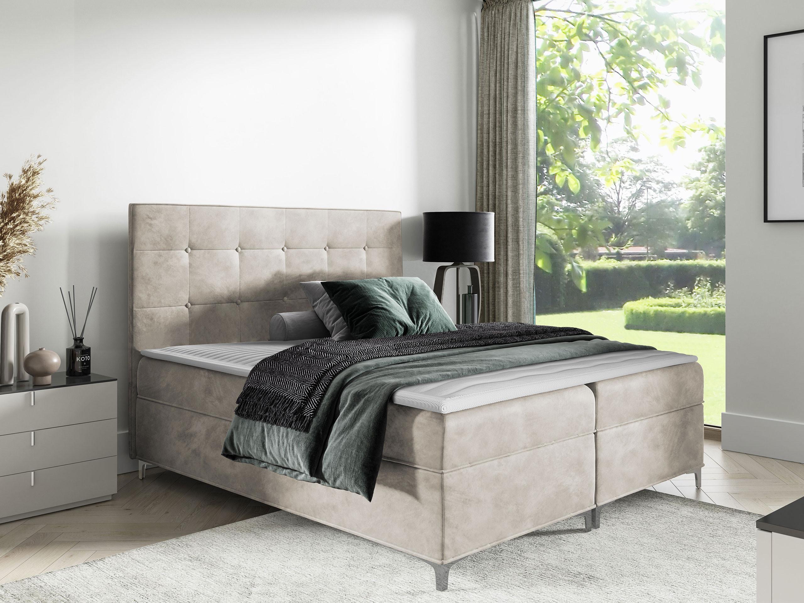 BOXBETT Snake - H3 Holz MIRJAN24 Möbel > Betten > Boxspringbetten Braun