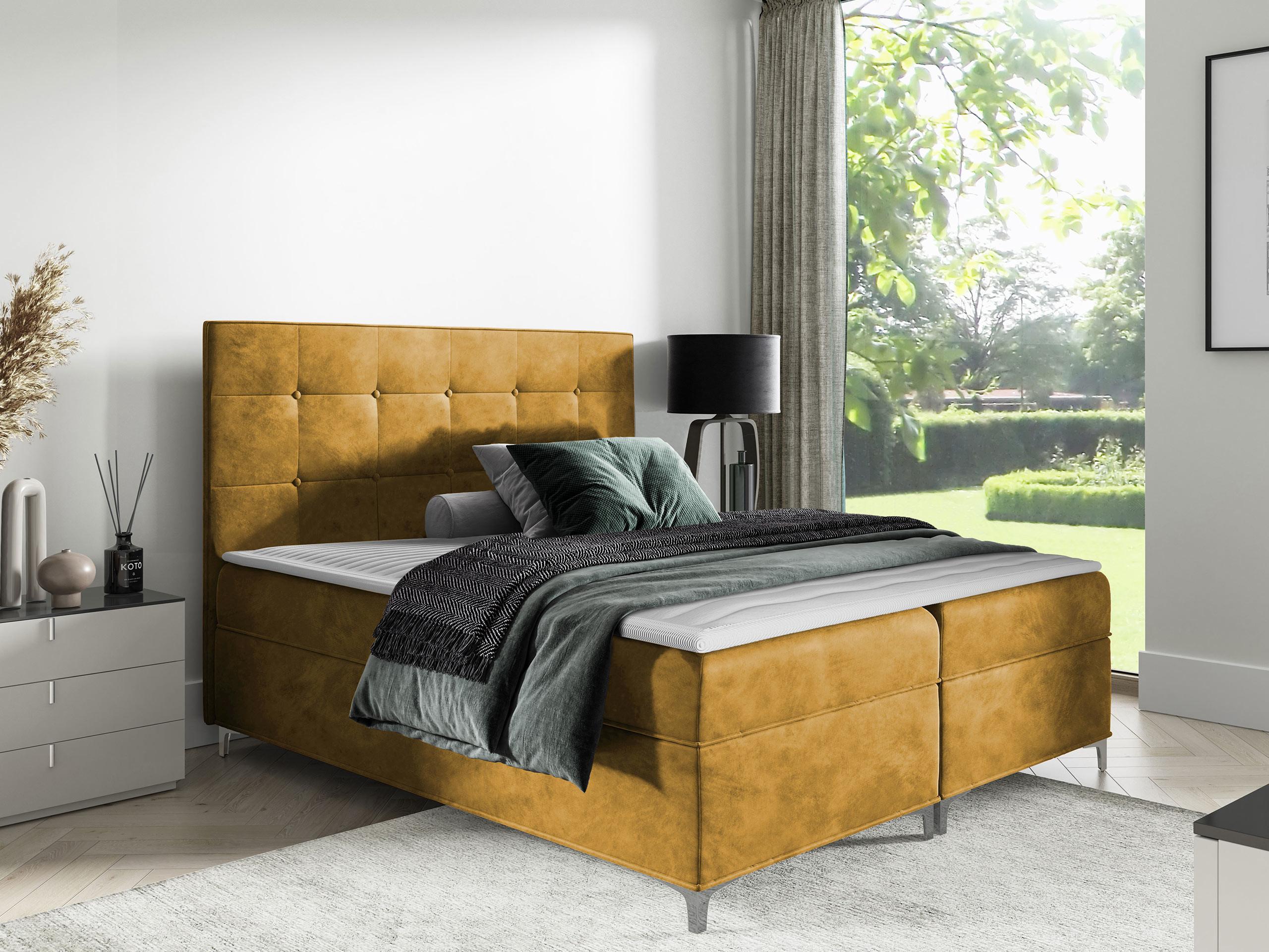 BOXBETT Snake - H3 Holz MIRJAN24 Möbel > Betten > Boxspringbetten Braun
