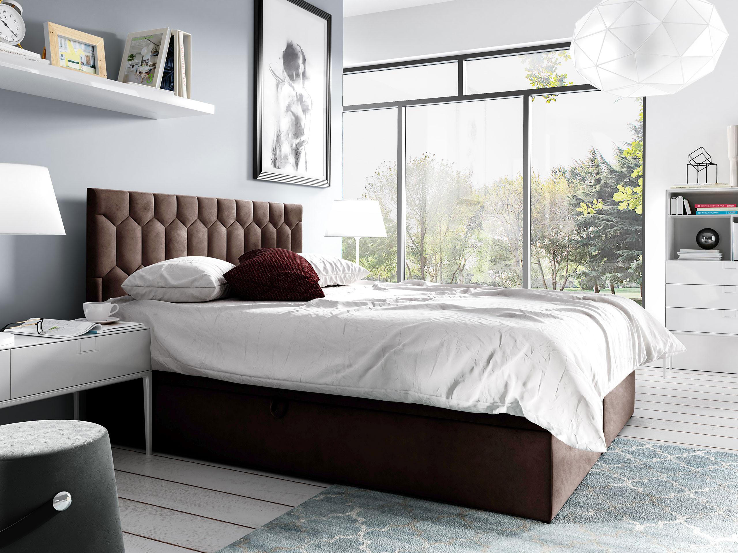 BOXBETT Top M24 - H3 Holz MIRJAN24 Möbel > Betten > Boxspringbetten Braun