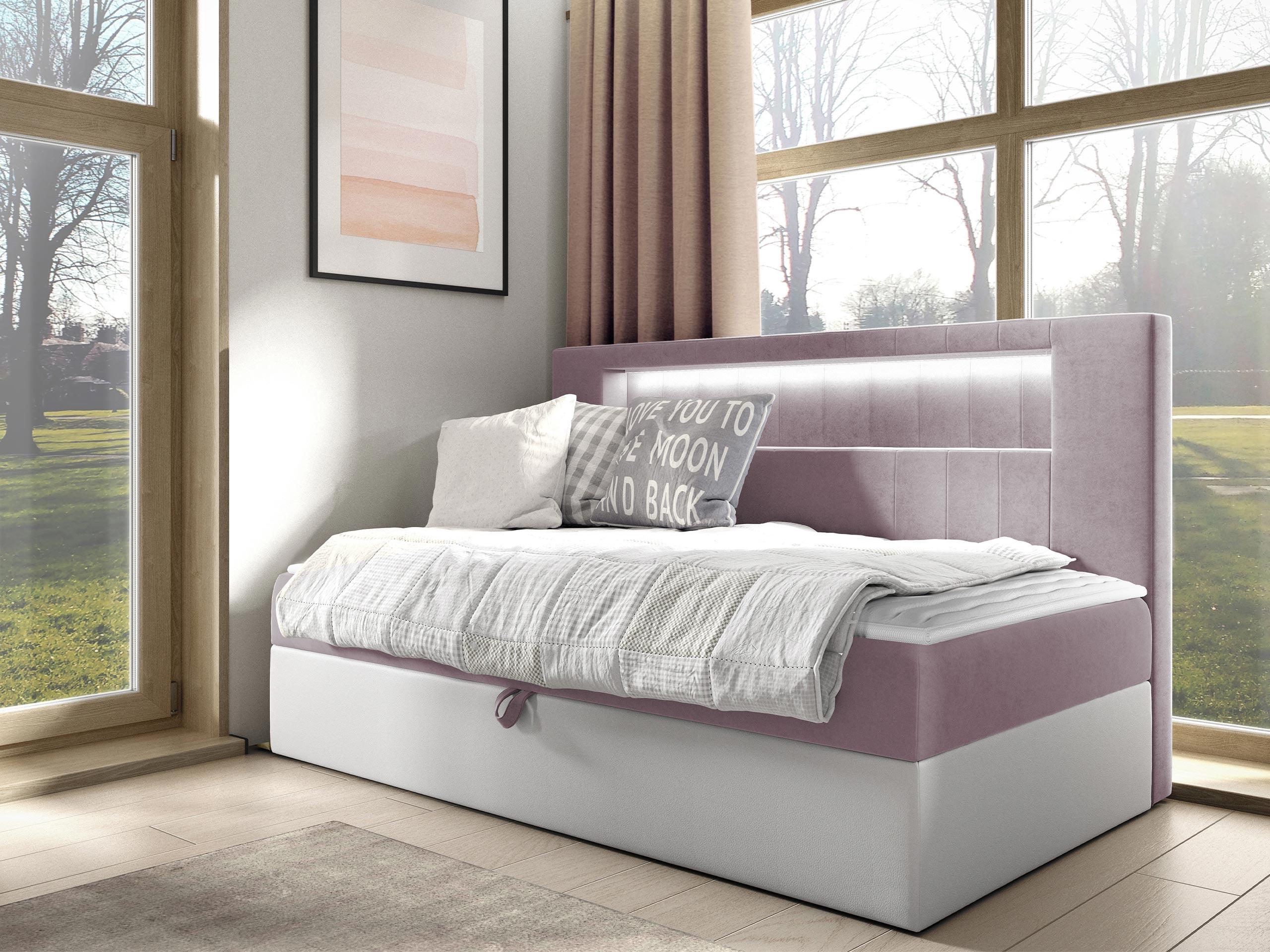 BOXBETT Gold Junior 2 - H3 Holz MIRJAN24 Möbel > Betten > Boxspringbetten Weiß