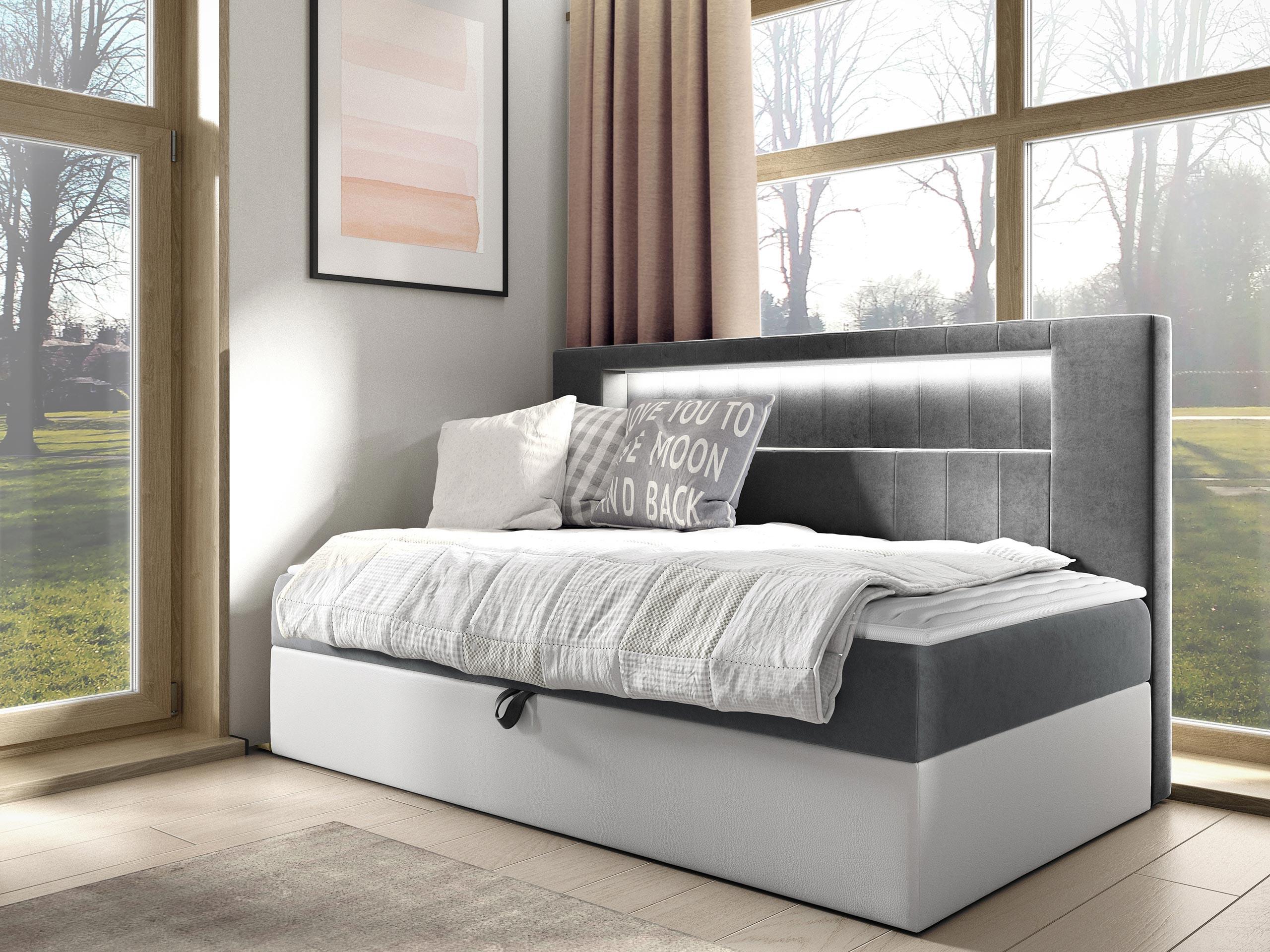 BOXBETT Gold Junior 2 - H3 Holz MIRJAN24 Möbel > Betten > Boxspringbetten Weiß
