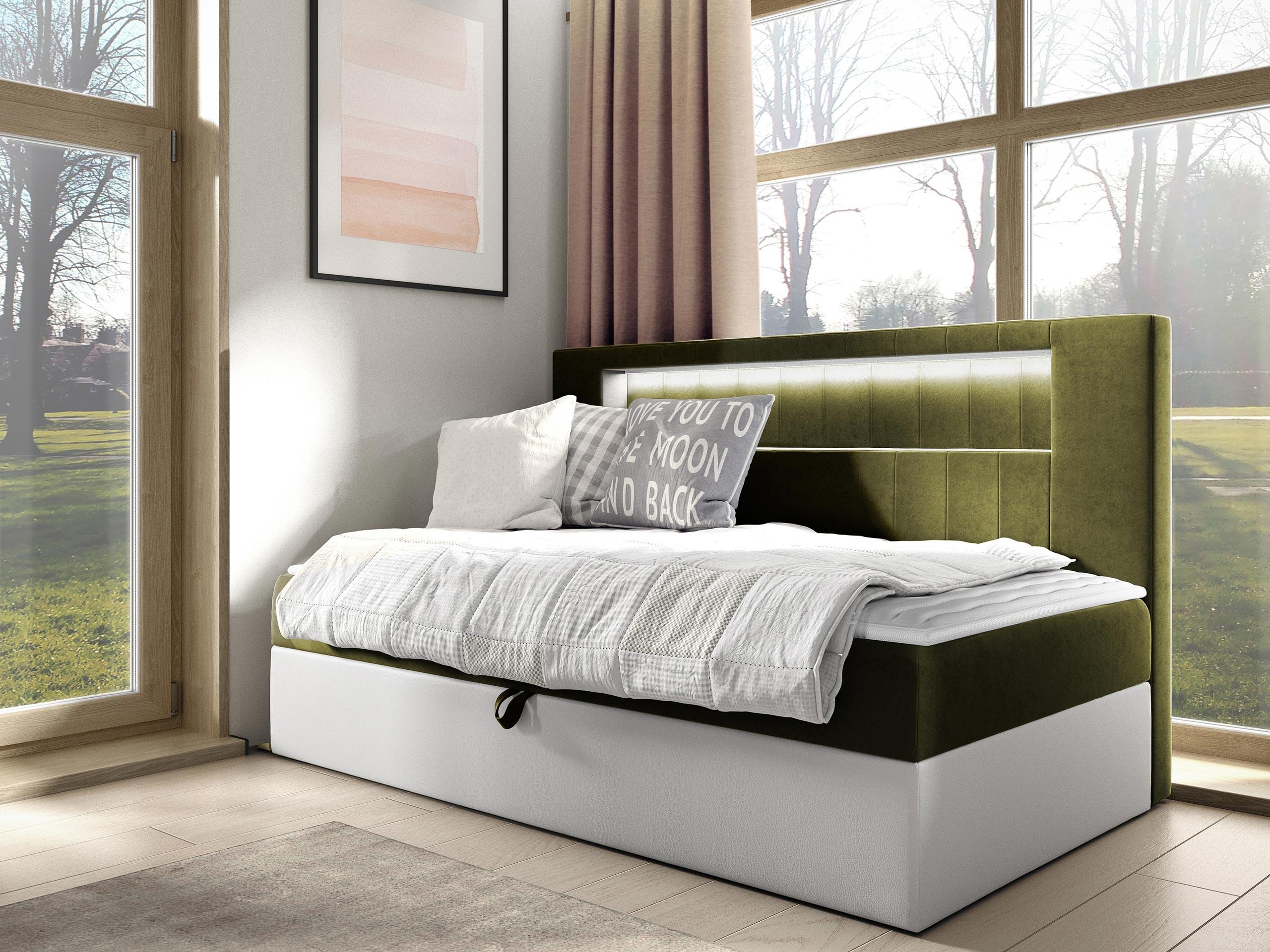 BOXBETT Gold Junior 2 - H3 Holz MIRJAN24 Möbel > Betten > Boxspringbetten Weiß