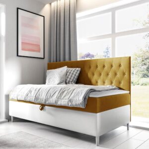 wohnli-moebel-suche-800001164148-1 BOXBETT Filip Junior 2 - H3 Holz MIRJAN24 Möbel > Betten > Boxspringbetten Weiß