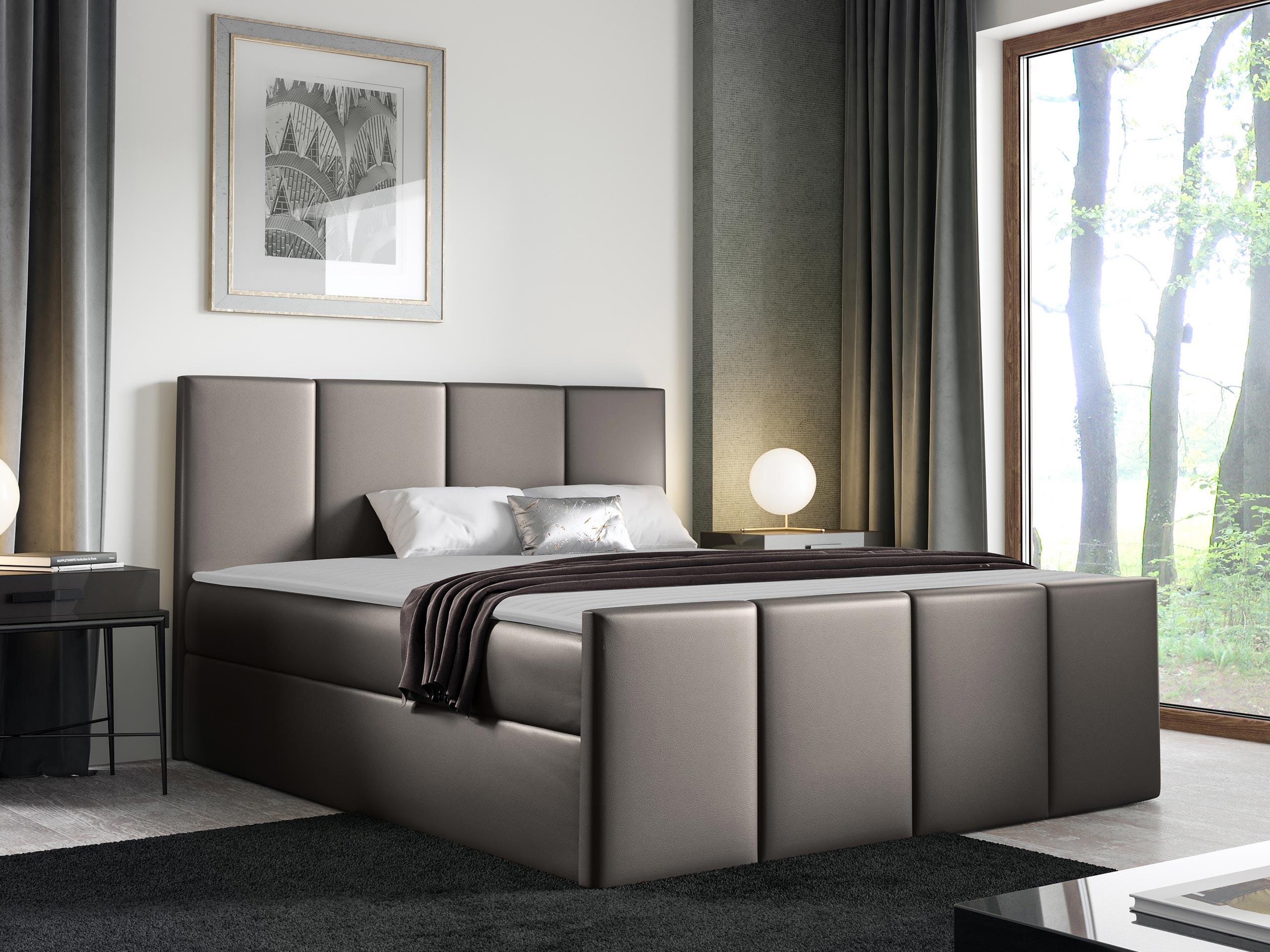 BOXBETT Lars - H3 Holz MIRJAN24 Möbel > Betten > Boxspringbetten Grau