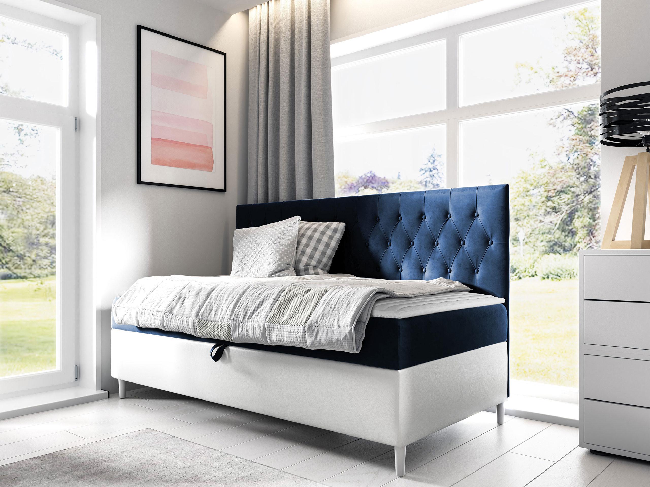 BOXBETT Filip Junior 2 - H3 Holz MIRJAN24 Möbel > Betten > Boxspringbetten Weiß