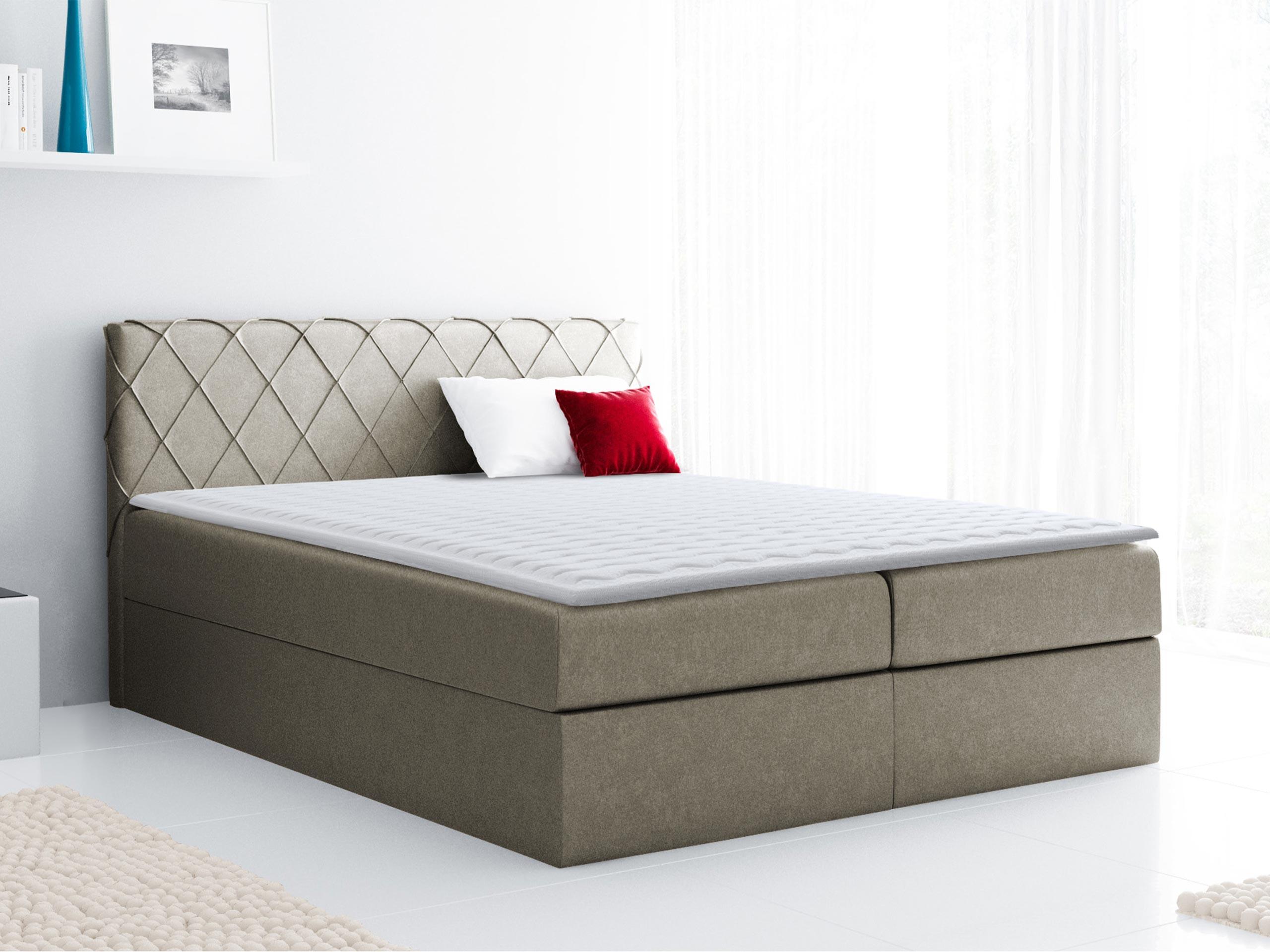BOXBETT Paros - H3 Holz MIRJAN24 Möbel > Betten > Boxspringbetten Braun