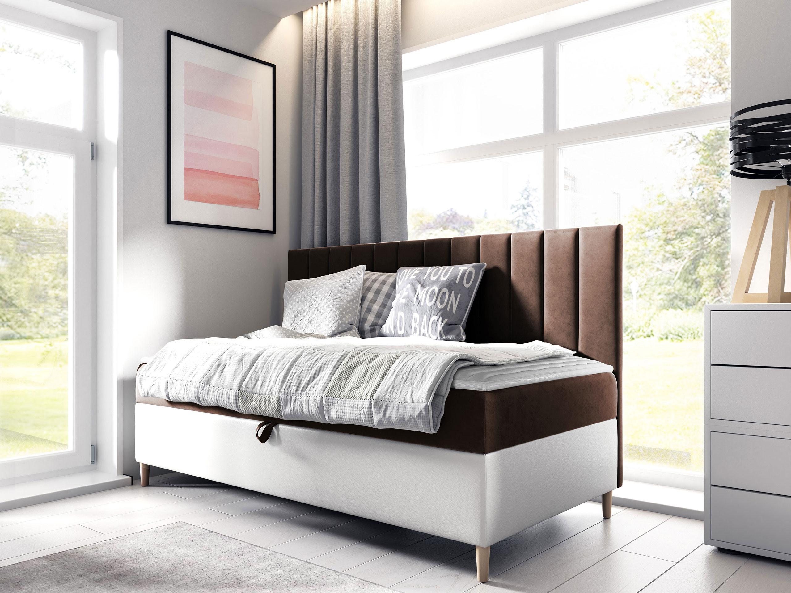 BOXBETT Maja Junior 2 - H3 Holz MIRJAN24 Möbel > Betten > Boxspringbetten Weiß
