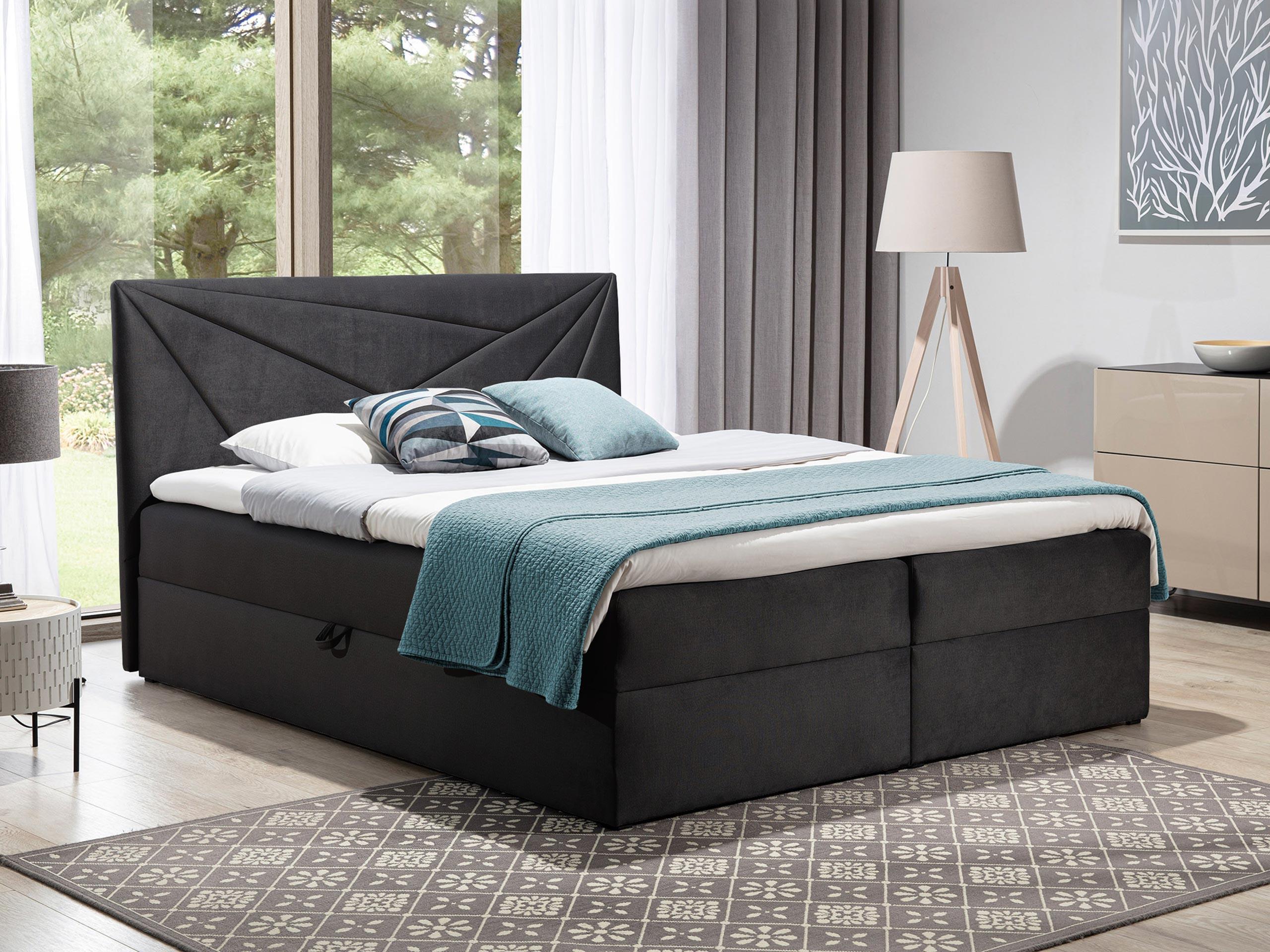 BOXBETT Top 5 - H3 Holz MIRJAN24 Möbel > Betten > Boxspringbetten Grau