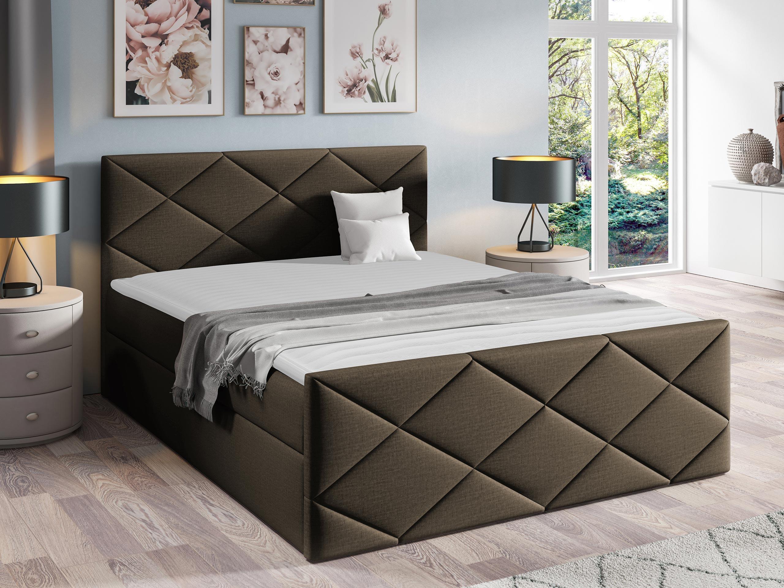 BOXBETT Herkules - H3 Holz MIRJAN24 Möbel > Betten > Boxspringbetten Braun