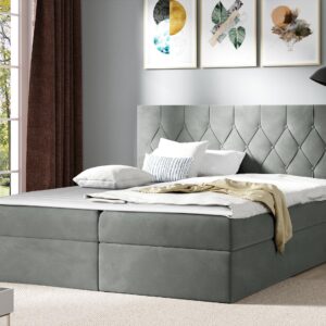 wohnli-moebel-suche-800001164361-1 BOXBETT Sky - H3 Holz MIRJAN24 Möbel > Betten > Boxspringbetten Grau
