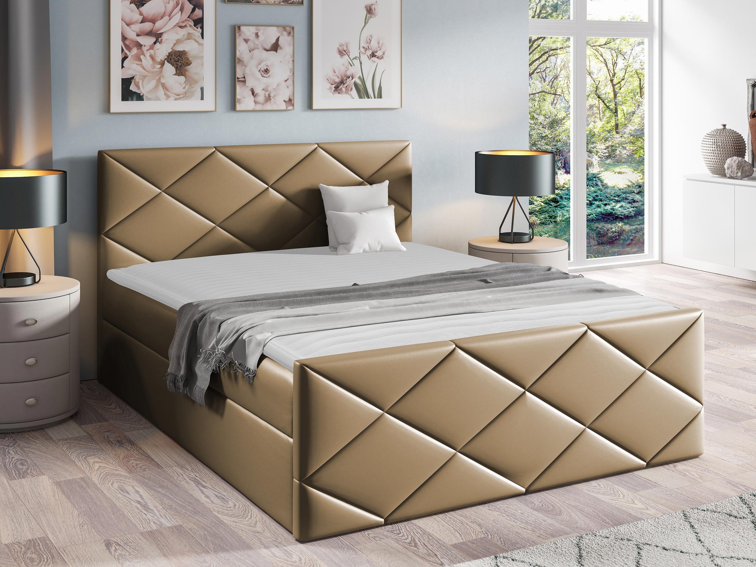 BOXBETT Herkules - H3 Holz MIRJAN24 Möbel > Betten > Boxspringbetten Braun