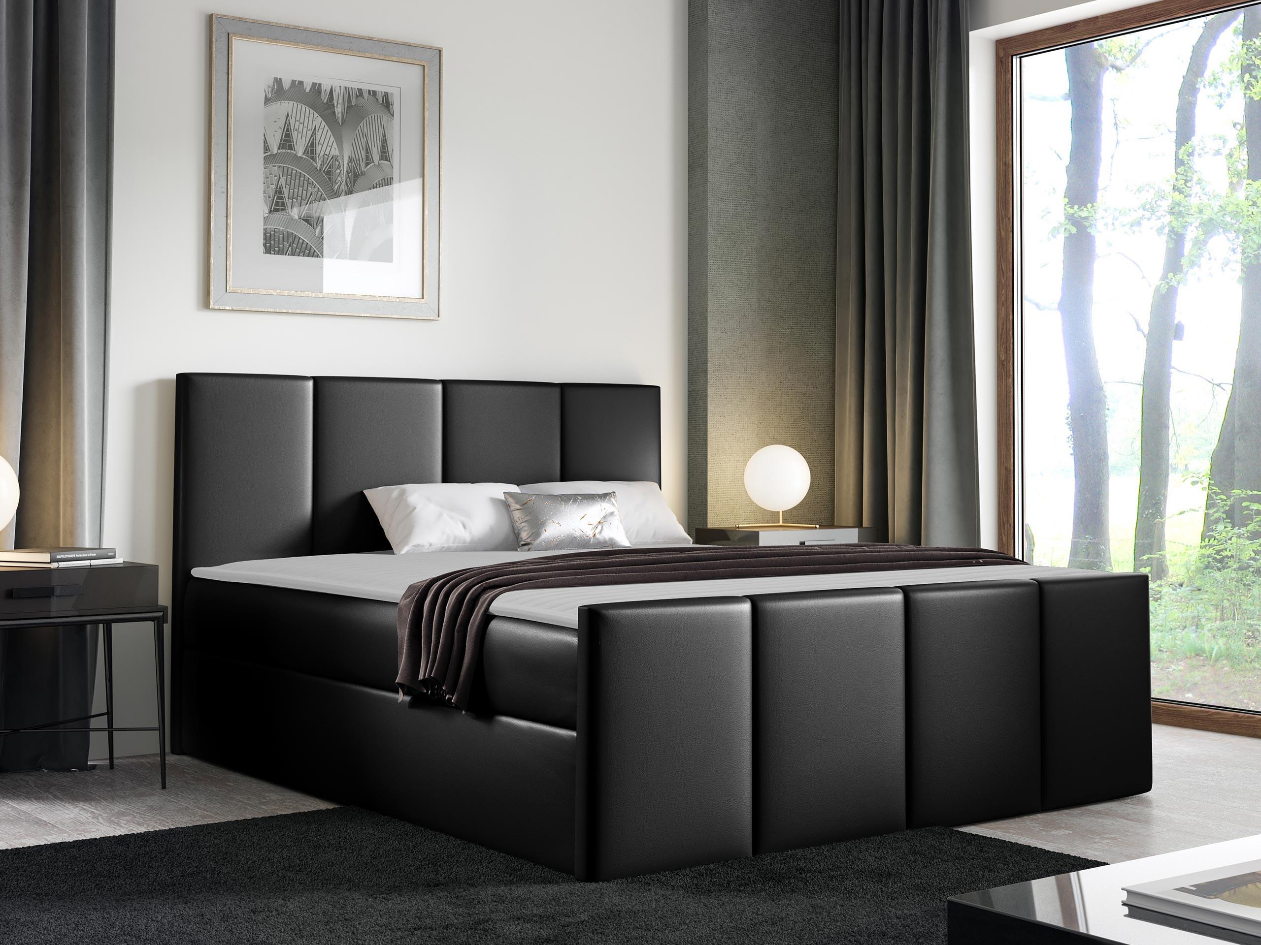 BOXBETT Lars - H3 Holz MIRJAN24 Möbel > Betten > Boxspringbetten Schwarz