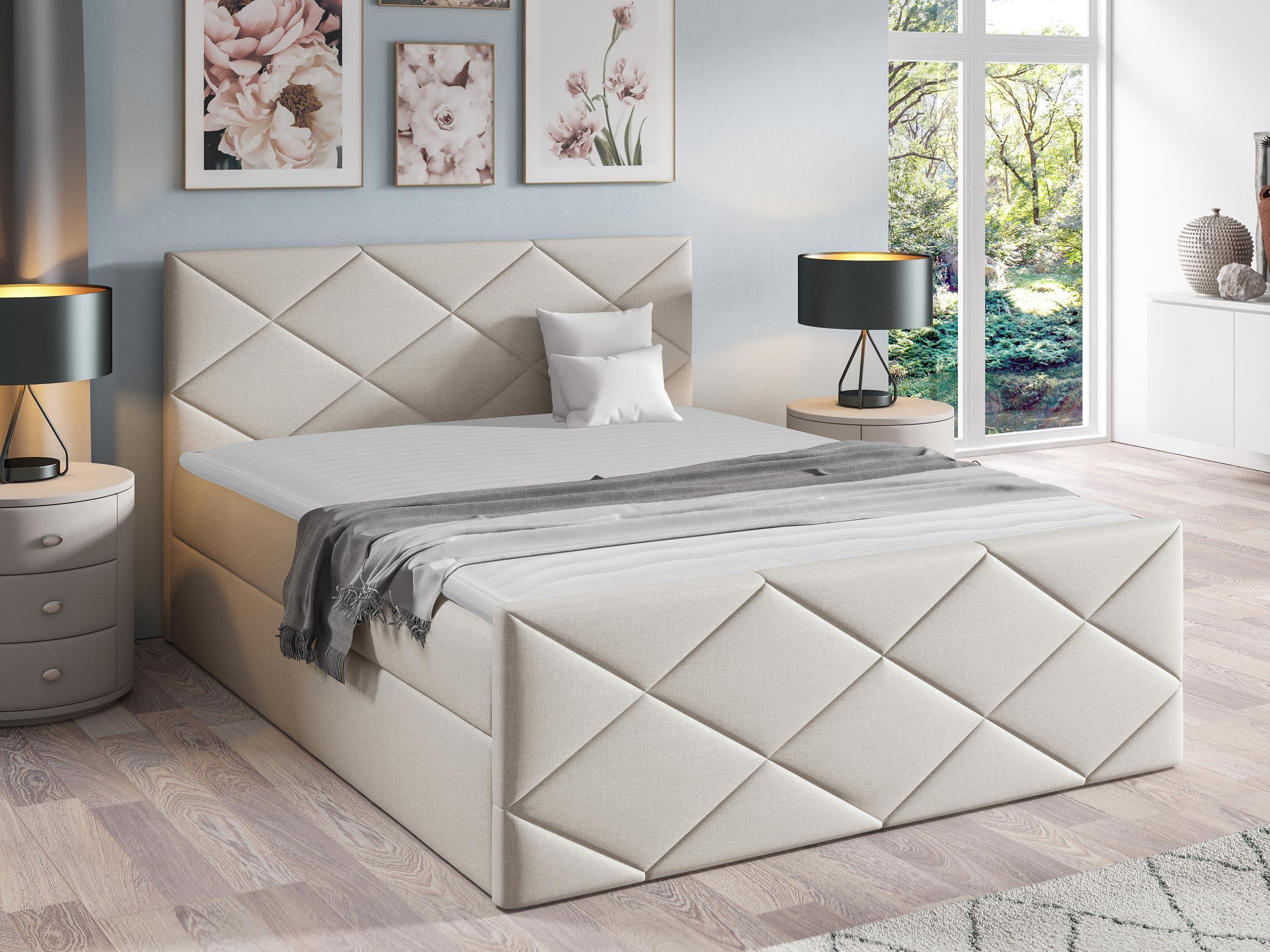 BOXBETT Herkules - H3 Holz MIRJAN24 Möbel > Betten > Boxspringbetten Weiß