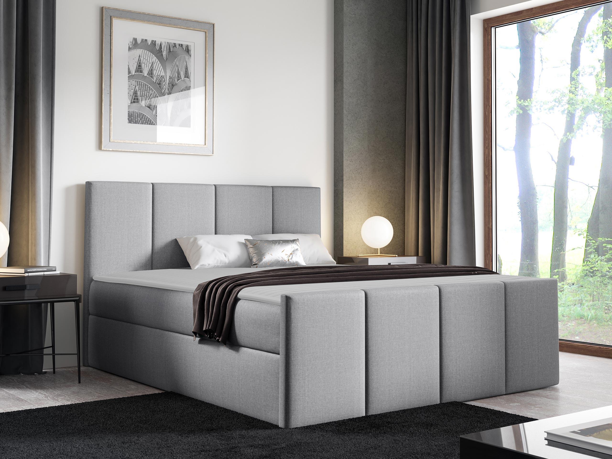 BOXBETT Lars - H3 Holz MIRJAN24 Möbel > Betten > Boxspringbetten Grau