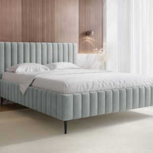 wohnli-moebel-suche-800001165511-1 POLSTRBETT Lewezo Leg Textil MIRJAN24 Möbel > Betten > Polsterbetten Grau