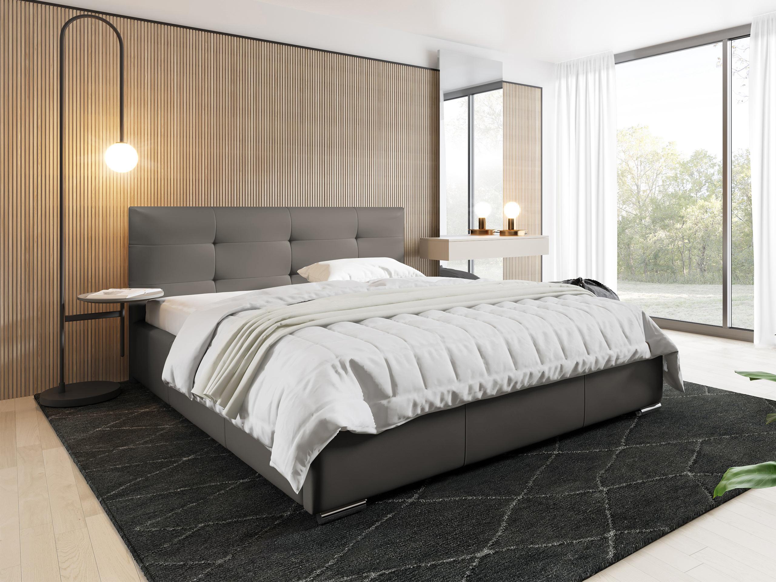 POLSTERBETT Lazio Holz MIRJAN24 Möbel > Betten > Polsterbetten Grau