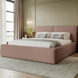 wohnli-moebel-suche-800001165752-1 POLSTRBETT Santos Boucle Textil MIRJAN24 Möbel > Betten > Polsterbetten Braun