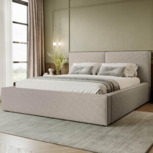 wohnli-moebel-suche-800001165785-1 POLSTRBETT Santos Boucle Textil MIRJAN24 Möbel > Betten > Polsterbetten Beige