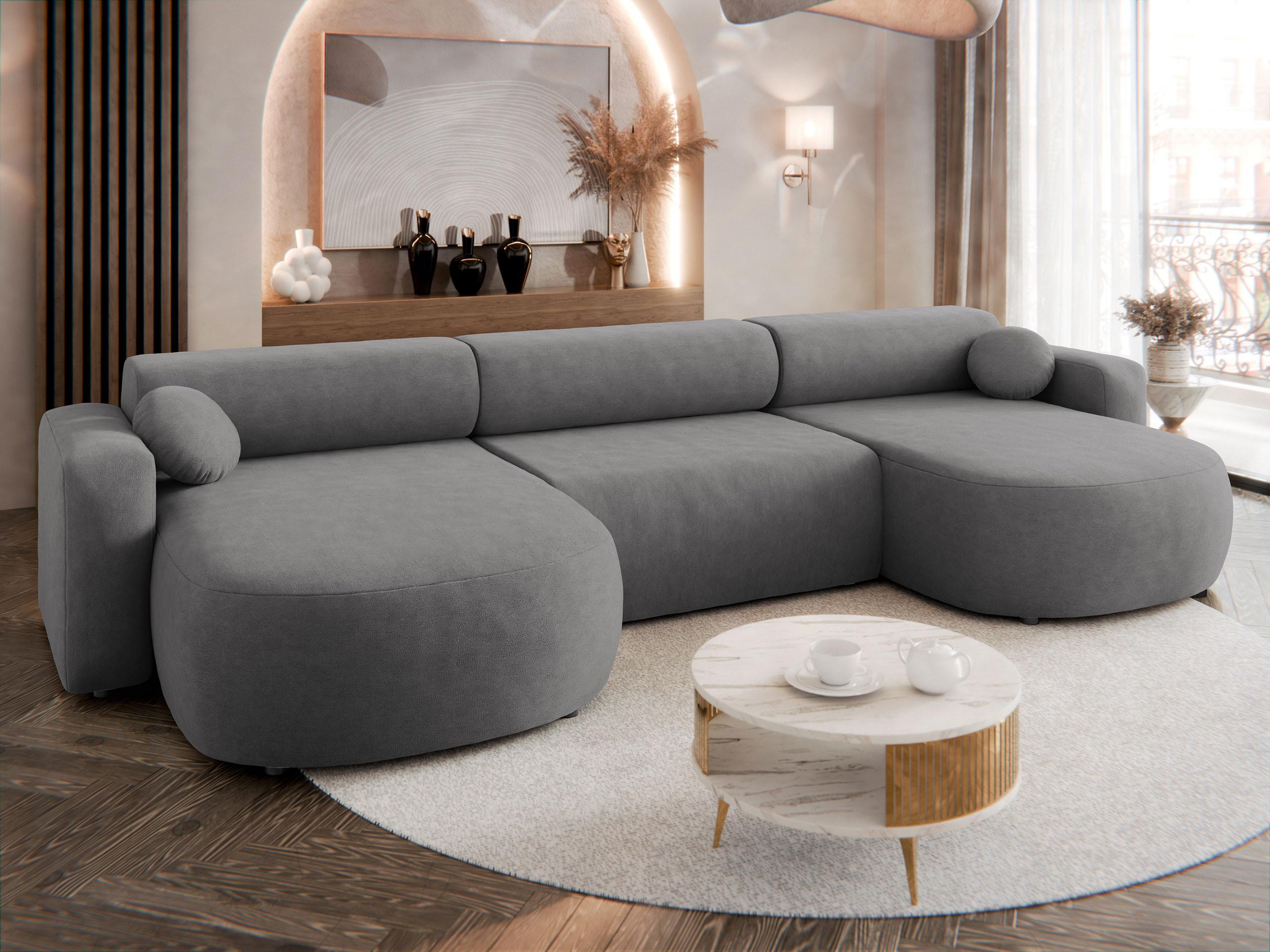 WOHNLANDSCHAFT Nicelo U Textil MIRJAN24 Möbel > Sofas & Couches > Wohnlandschaften > Wohnlandschaften U-Form Grau