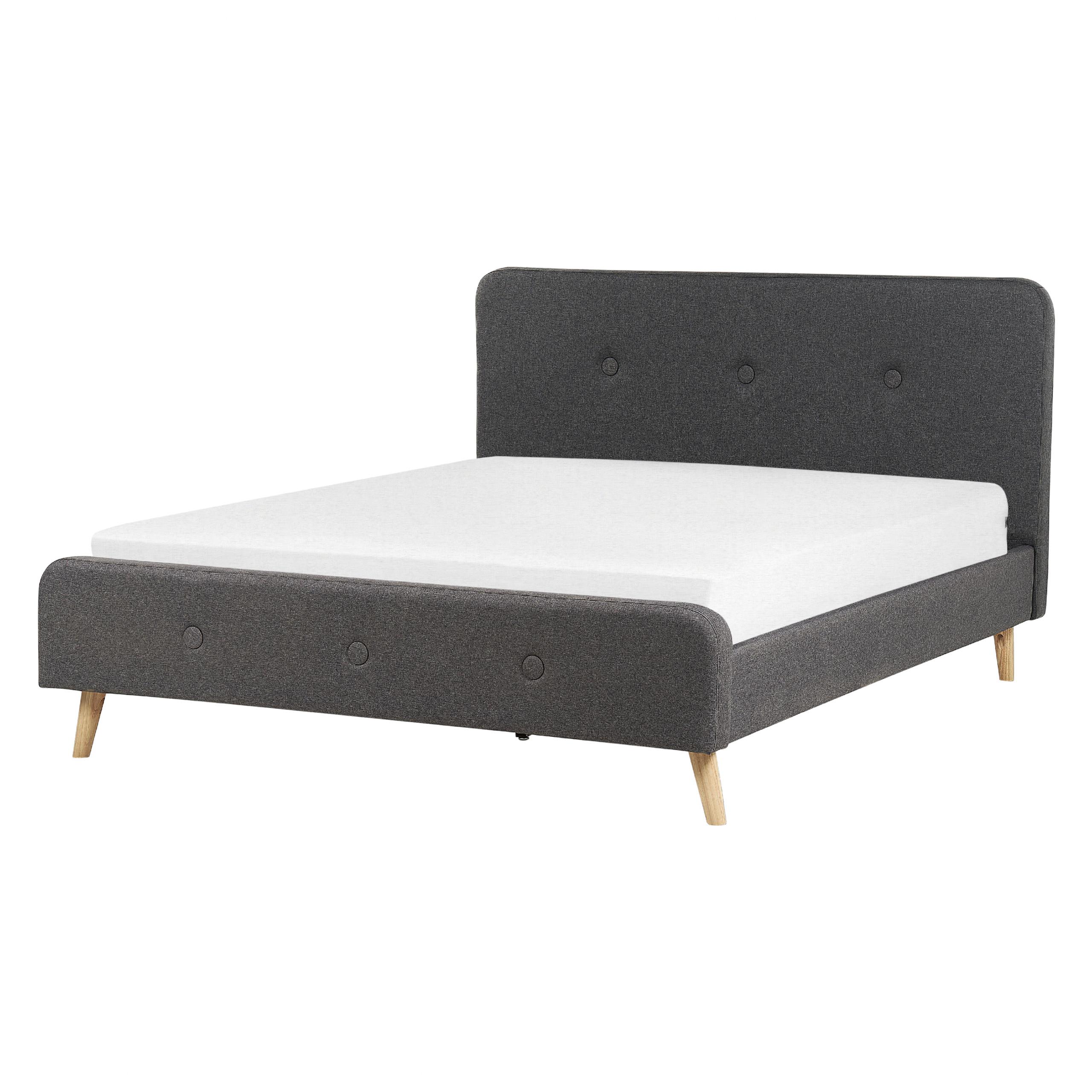 wohnli-moebel-suche-800001166872 Wohnli Möbelsuche - POLSTERBETT mit Lattenrost 160x200 cm Grau Rennes Ii