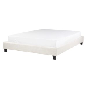 wohnli-moebel-suche-800001166878-1 POLSTERBETT mit Lattenrost 140x200 cm Beige Roanne Textil Beliani Möbel > Betten > Polsterbetten Weiß