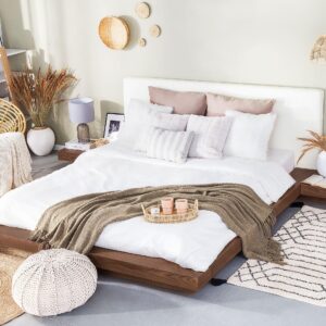wohnli-moebel-suche-800001166927-1 WASSERBETT 180x200 cm Heller Holzfarbton Zen Holzwerkstoff Beliani Möbel > Betten Braun