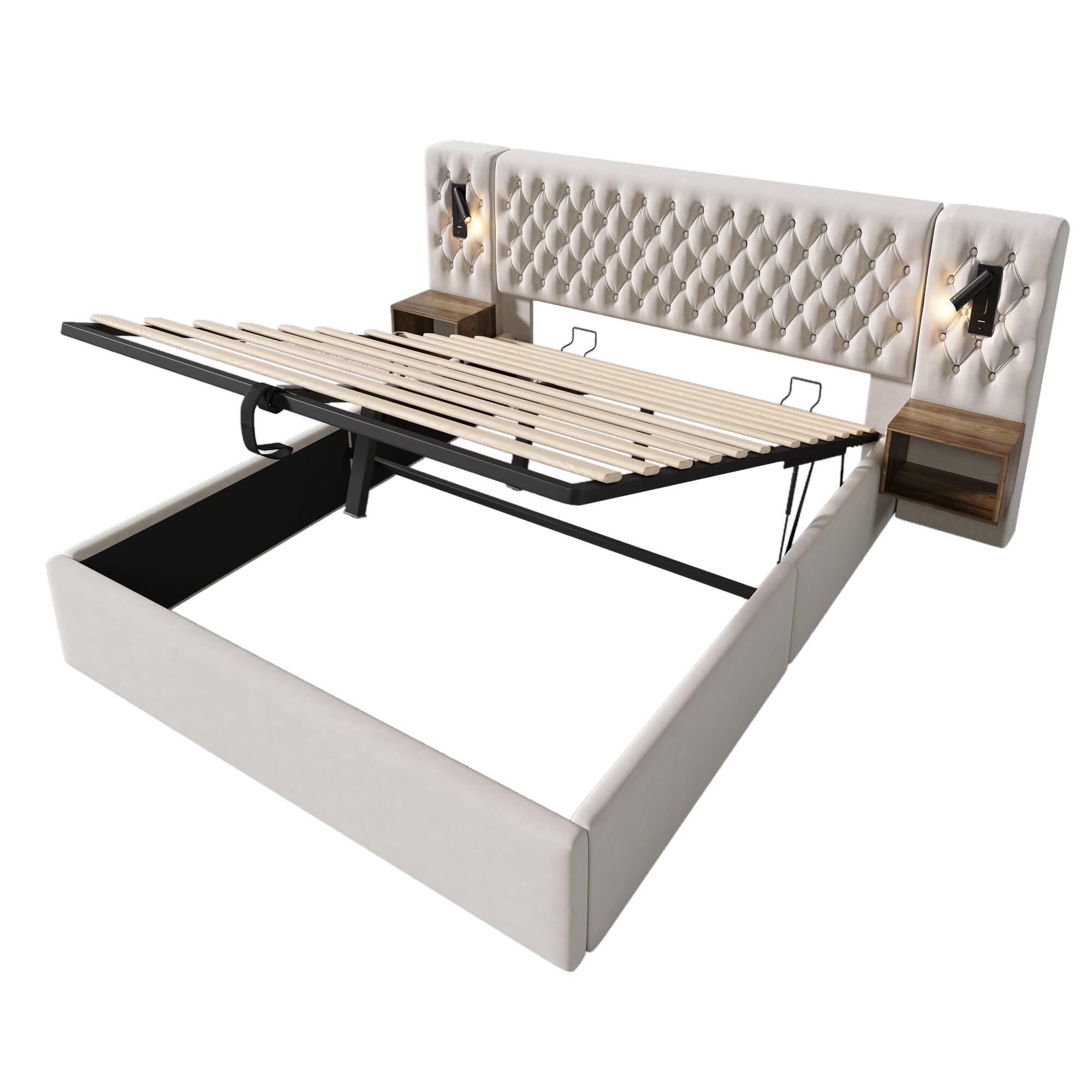 wohnli-moebel-suche-800001167078 Wohnli Möbelsuche - DOPPELBETT Beige 261/210/105 cm