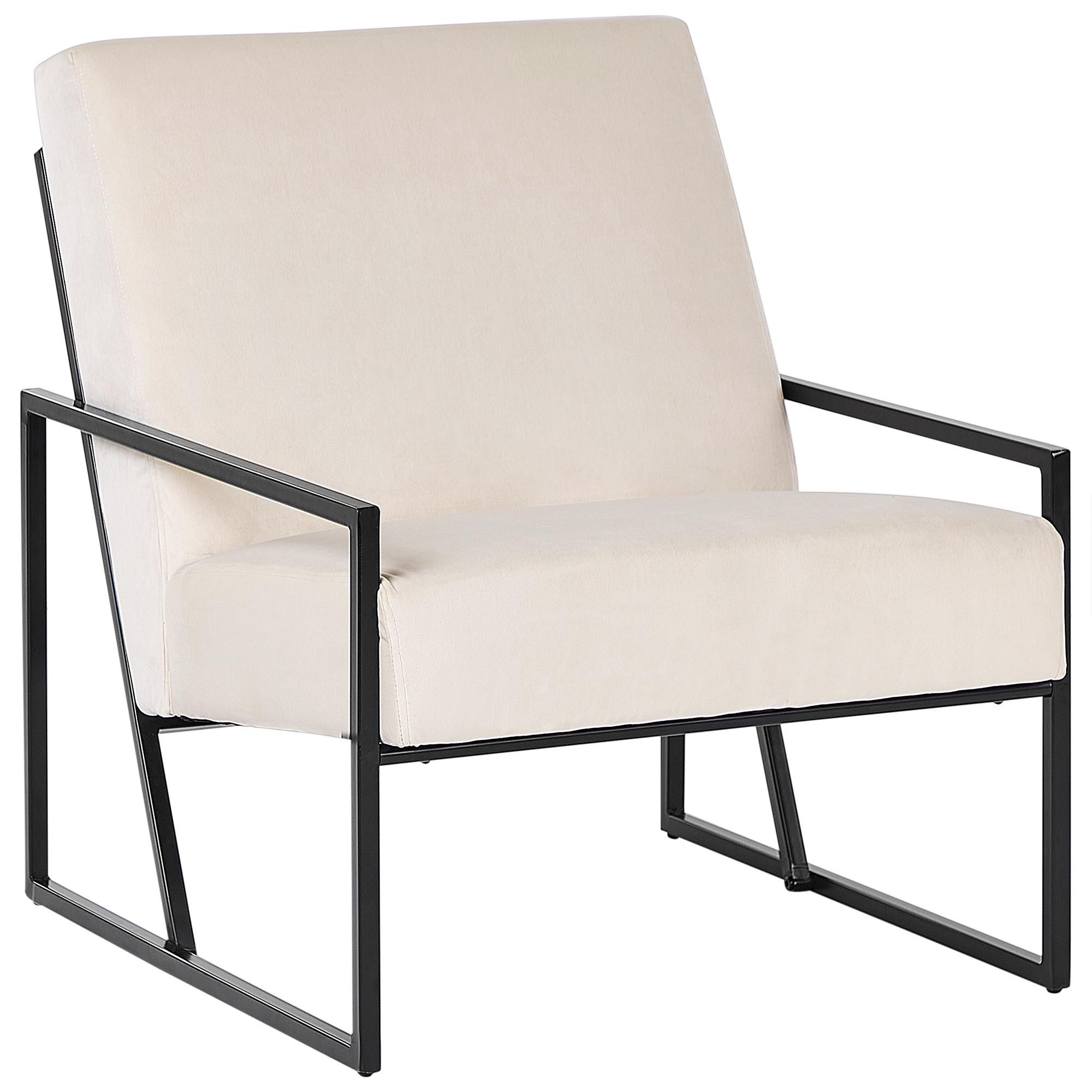 wohnli-moebel-suche-800001174450 Wohnli Möbelsuche - SESSEL Samtstoff Hellbeige Delary