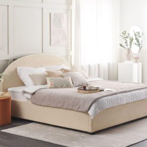 wohnli-moebel-suche-800001174467-1 POLSTERBETT Beige Bouclé 180x200 cm Vaucluse Textil Beliani Möbel > Betten > Polsterbetten Beige