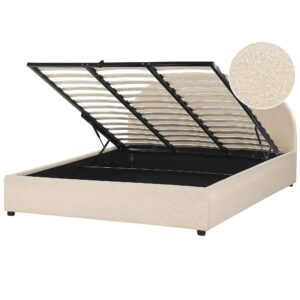 wohnli-moebel-suche-800001174467 Wohnli Möbelsuche - POLSTERBETT Beige Bouclé 180x200 cm Vaucluse