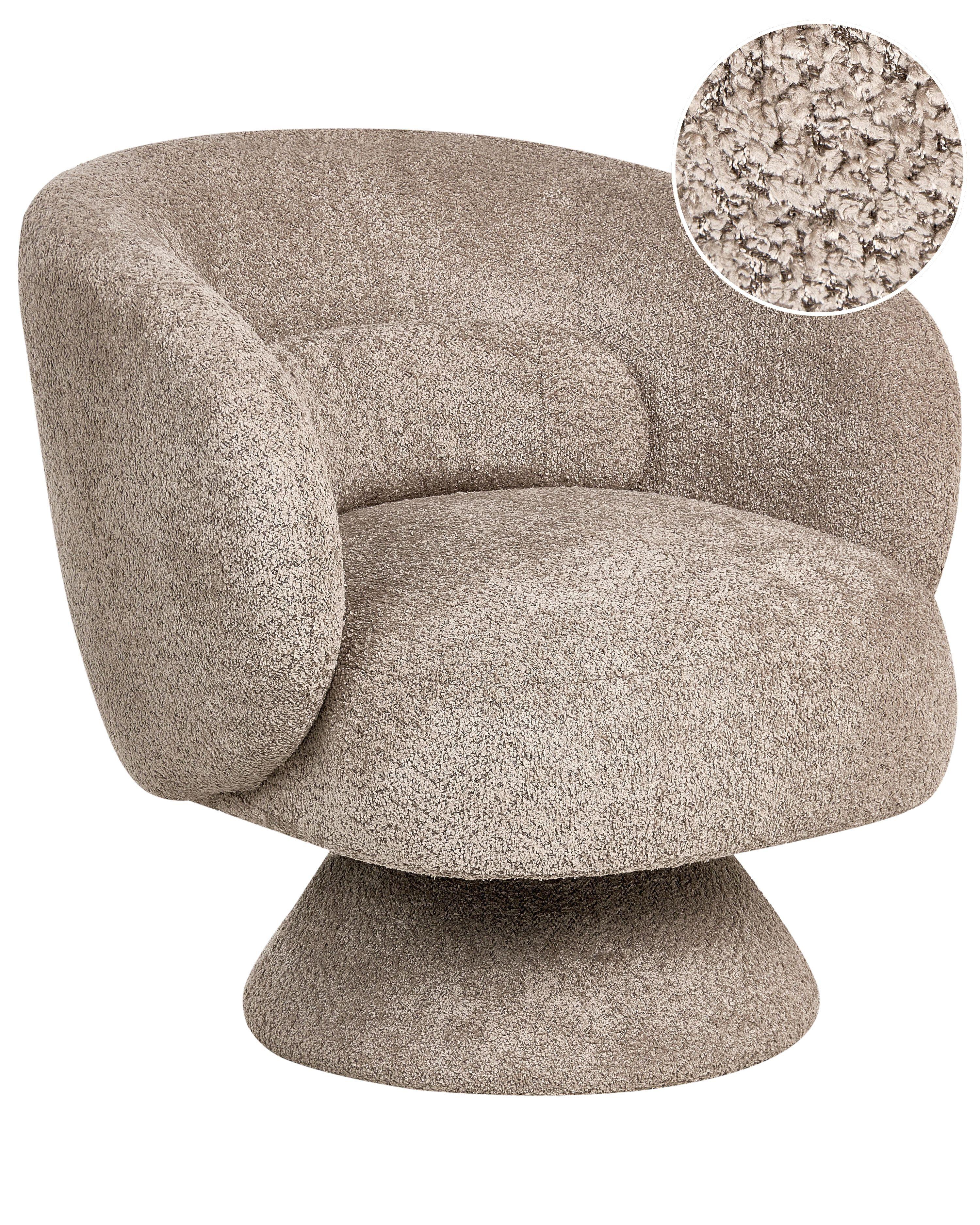 Wohnli Möbelsuche - DREHSESSEL Bouclé Beige Lieksa