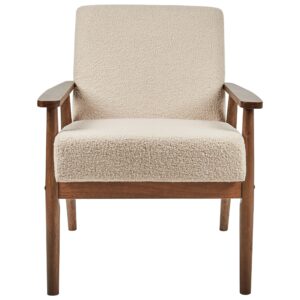 wohnli-moebel-suche-800001174480-1 SESSEL Bouclé Dunkelbraun/Beige Esrum Textil Beliani Möbel > Sessel > Polstersessel Beige