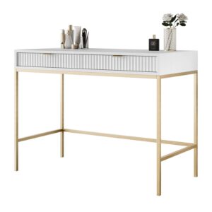 wohnli-moebel-suche-800001175870 Wohnli Möbelsuche - KONSOLENTISCH CORTADO GOLD T104 WEISS