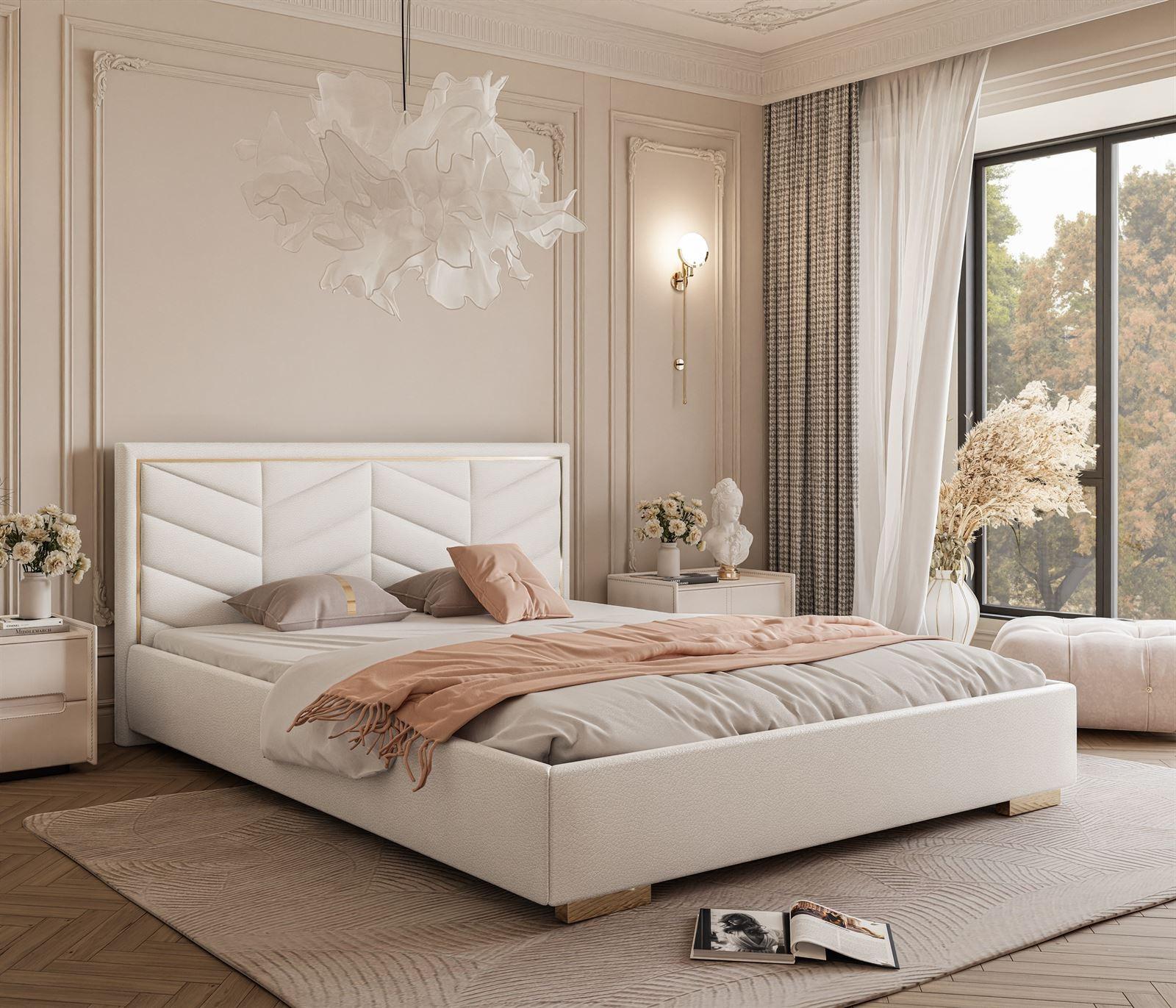 wohnli-moebel-suche-800001175898-1 POLSTERBETT AURORA 120x200 mit Bettkasten Madryt 920 Textil Lookway Möbel > Betten > Polsterbetten Weiß
