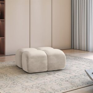wohnli-moebel-suche-800001178244-1 POLSTERHOCKER Darcy Textil Fun Möbel Möbel > Sessel > Hocker Beige