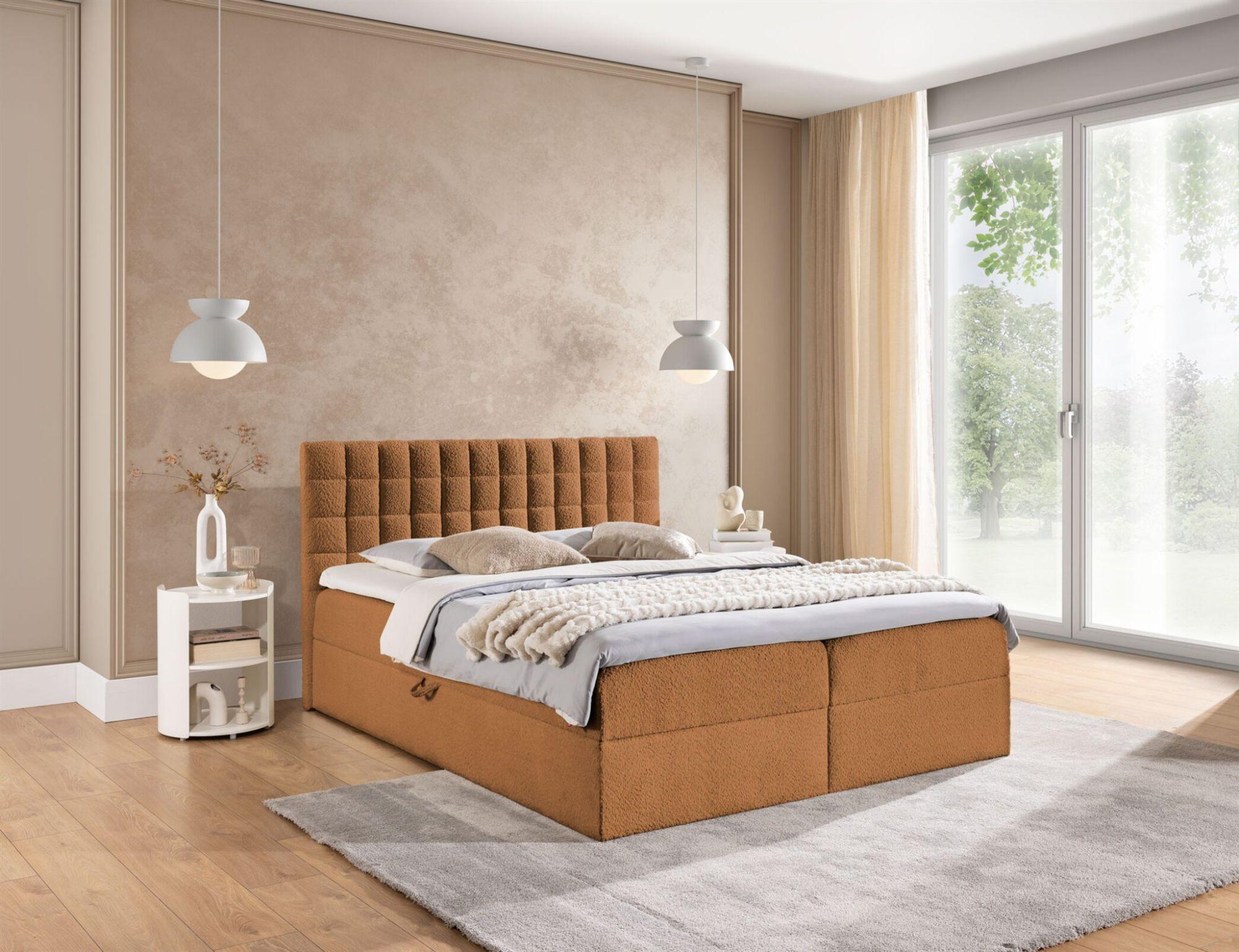 wohnli-moebel-suche-800001178260-1 BOXBETT Toribo Textil Fun Möbel Möbel > Betten > Boxspringbetten Braun
