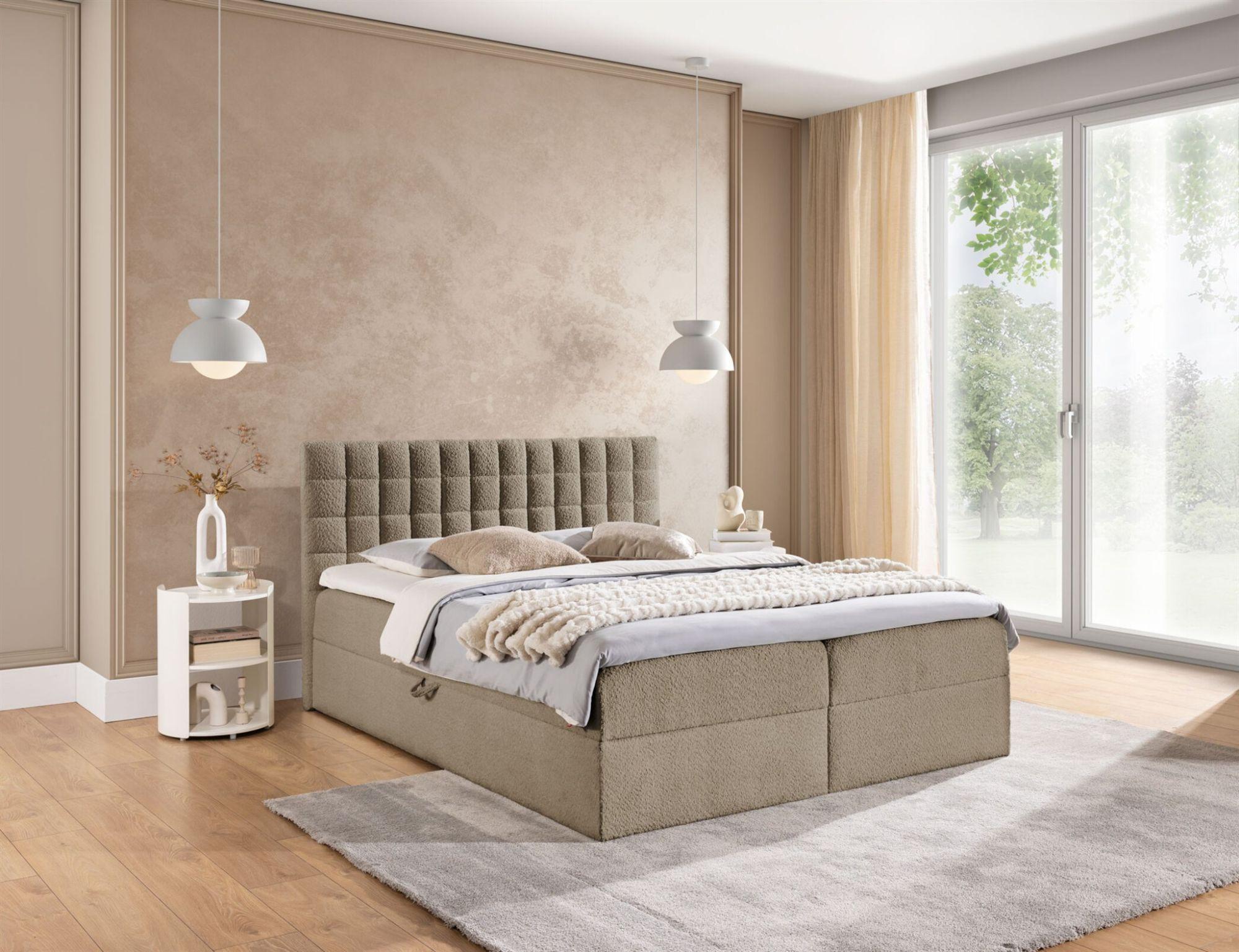 wohnli-moebel-suche-800001178312-1 BOXBETT Toribo Textil Fun Möbel Möbel > Betten > Boxspringbetten Beige