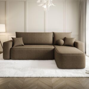 ECKSOFA Agepo In Curio Textil Fun Möbel Möbel > Sofas & Couches > Wohnlandschaften > Ecksofas Braun