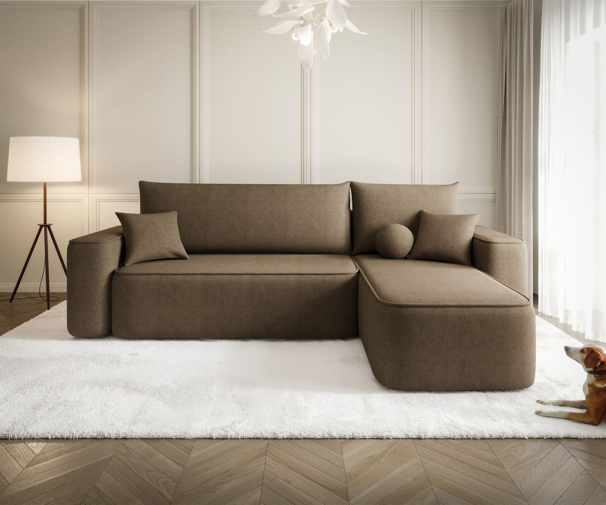 ECKSOFA Agepo In Curio Textil Fun Möbel Möbel > Sofas & Couches > Wohnlandschaften > Ecksofas Braun