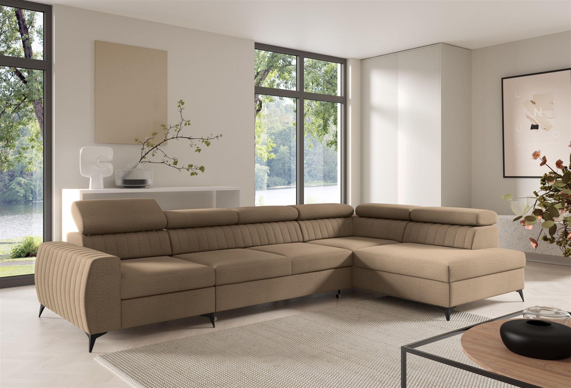 wohnli-moebel-suche-800001178434-1 ECKSOFA Toronto Xl Textil Fun Möbel Möbel > Sofas & Couches > Wohnlandschaften > Ecksofas Beige